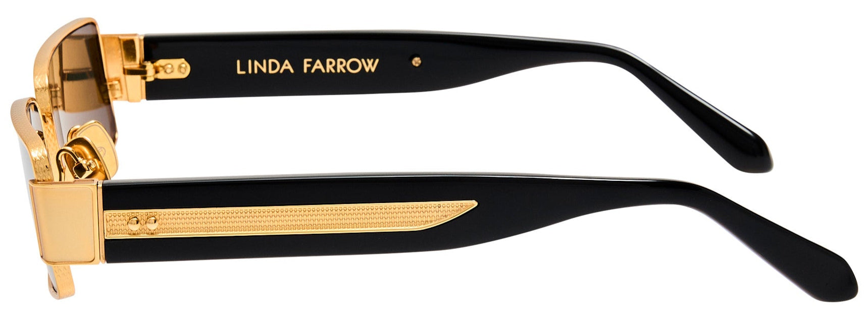 Color_LFL1532C1SUN - Kaia Rectangle Sunglasses in Yellow Gold and Grey