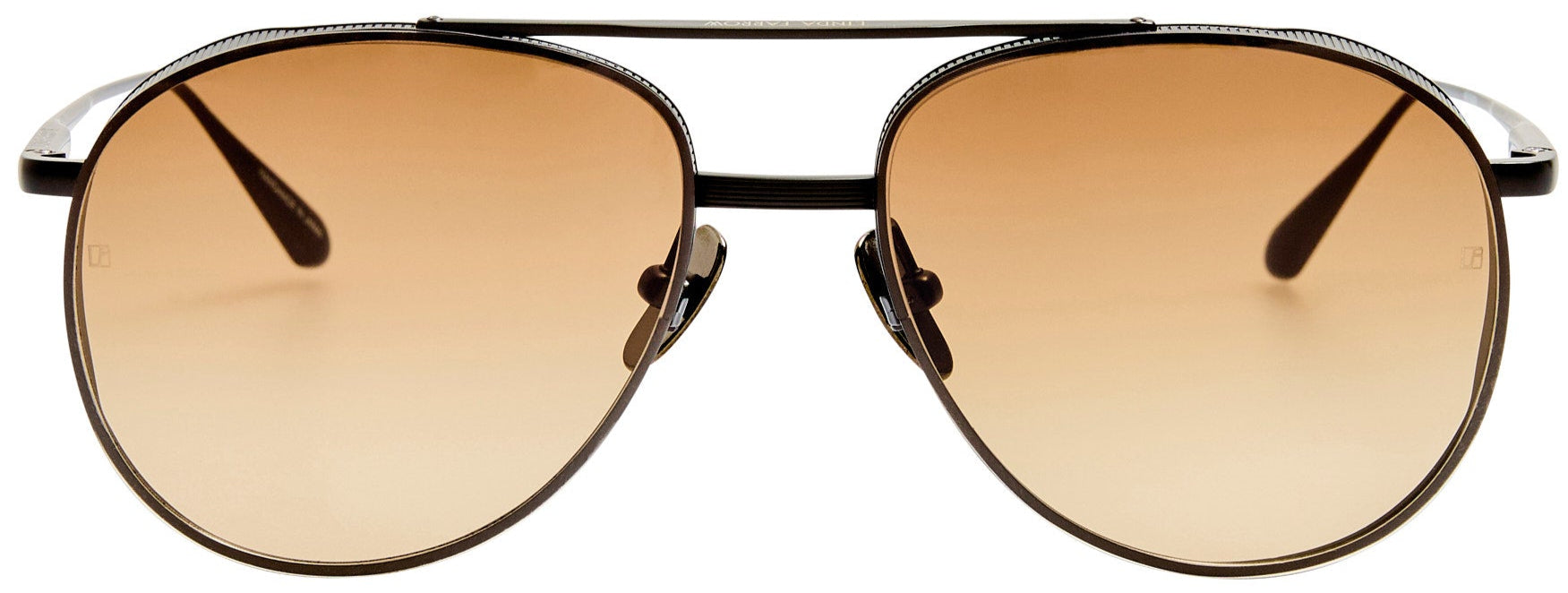 Color_LFL1547C4SUN - Meret Aviator Sunglasses in Matt Nickel and Mocha Grad