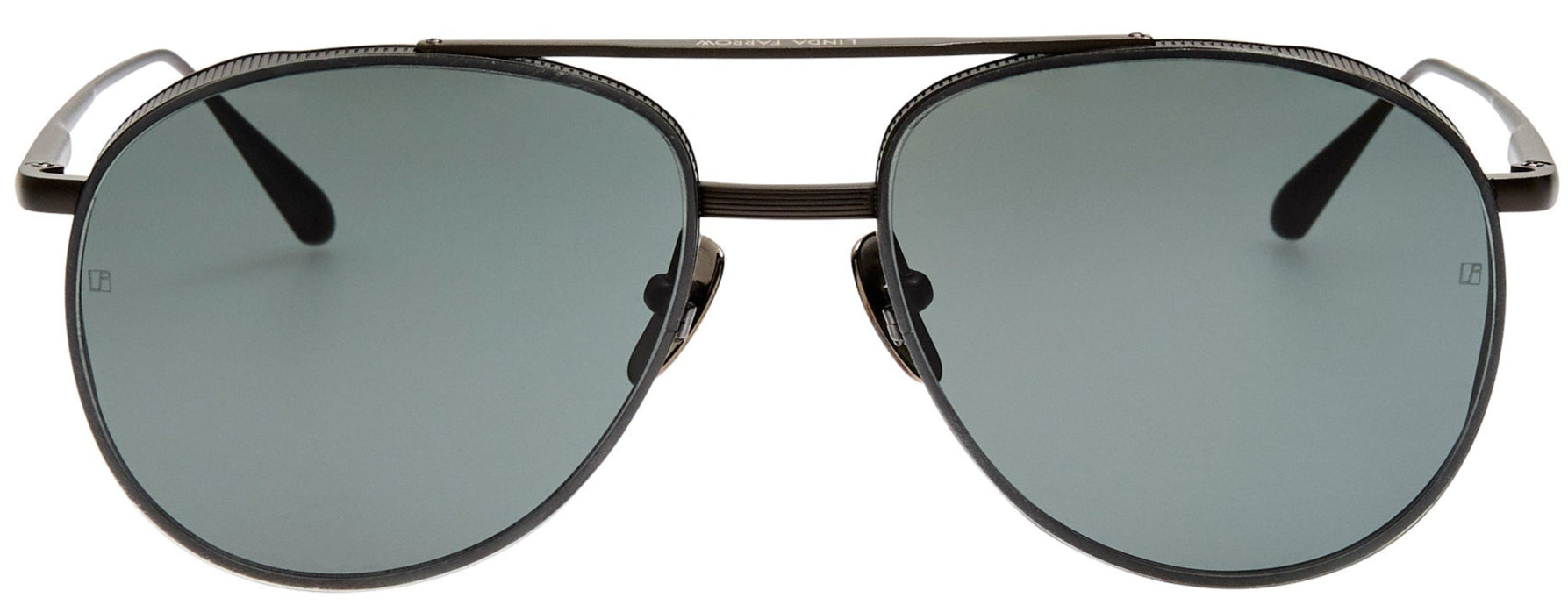 Color_LFL1547C3SUN - Meret Aviator Sunglasses in Matt Nickel and Grey