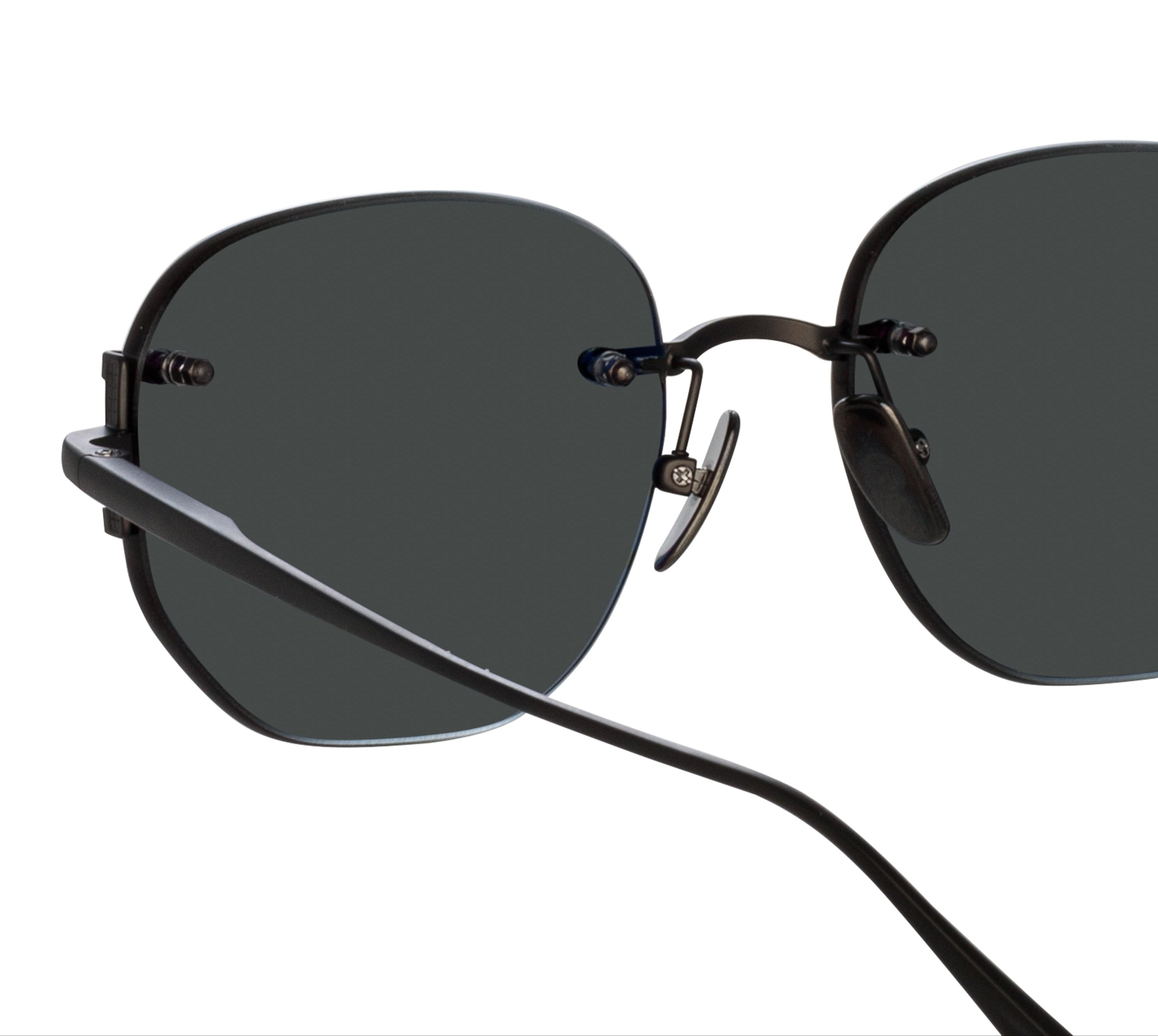 Color_LFL1497C1SUN - Sandor Angular Sunglasses in Matt Nickel and Grey