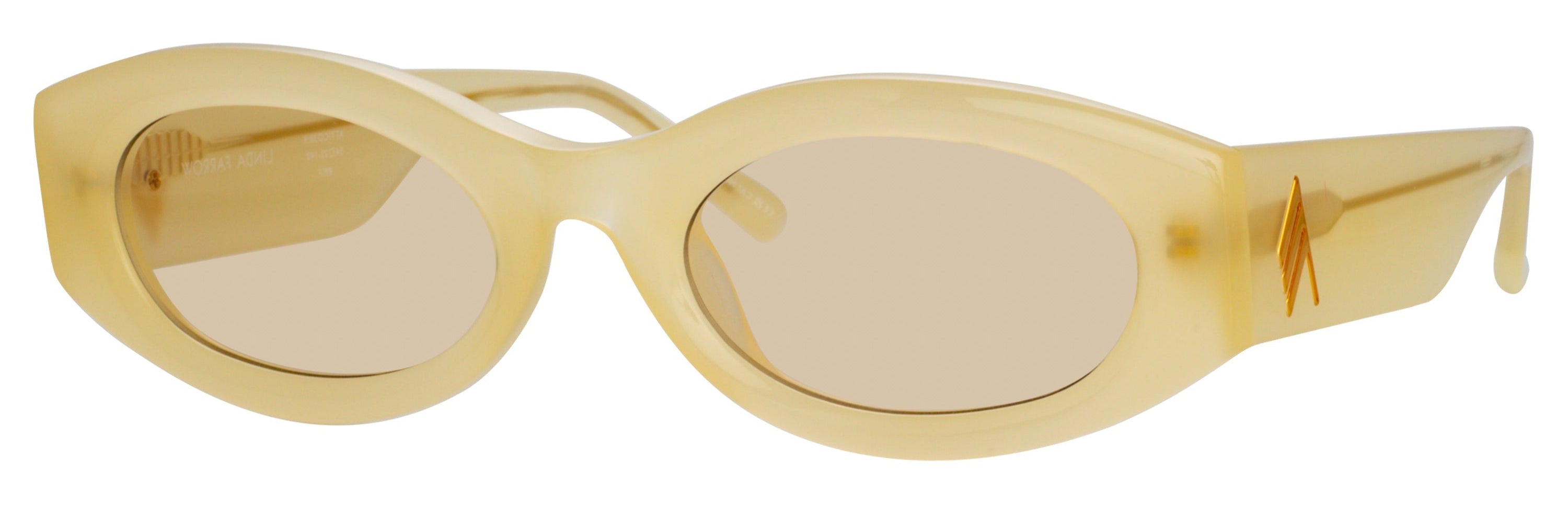 Color_ATTICO38C9SUN - The Attico Berta Oval Sunglasses in Yellow