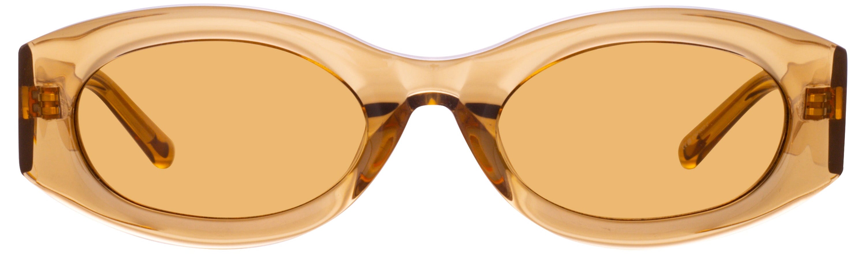 Color_ATTICO38C5SUN - The Attico Berta Oval Sunglasses in Sand