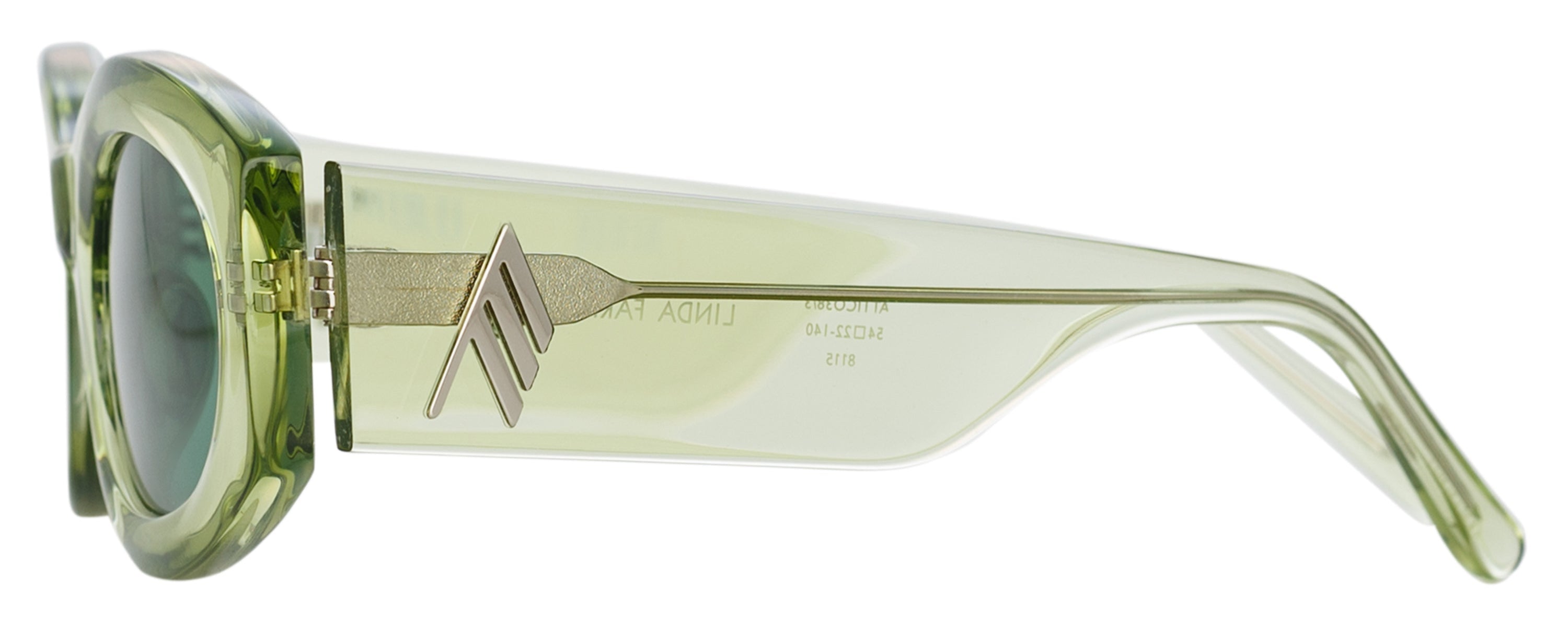 Color_ATTICO38C3SUN - The Attico Berta Oval Sunglasses in Lime