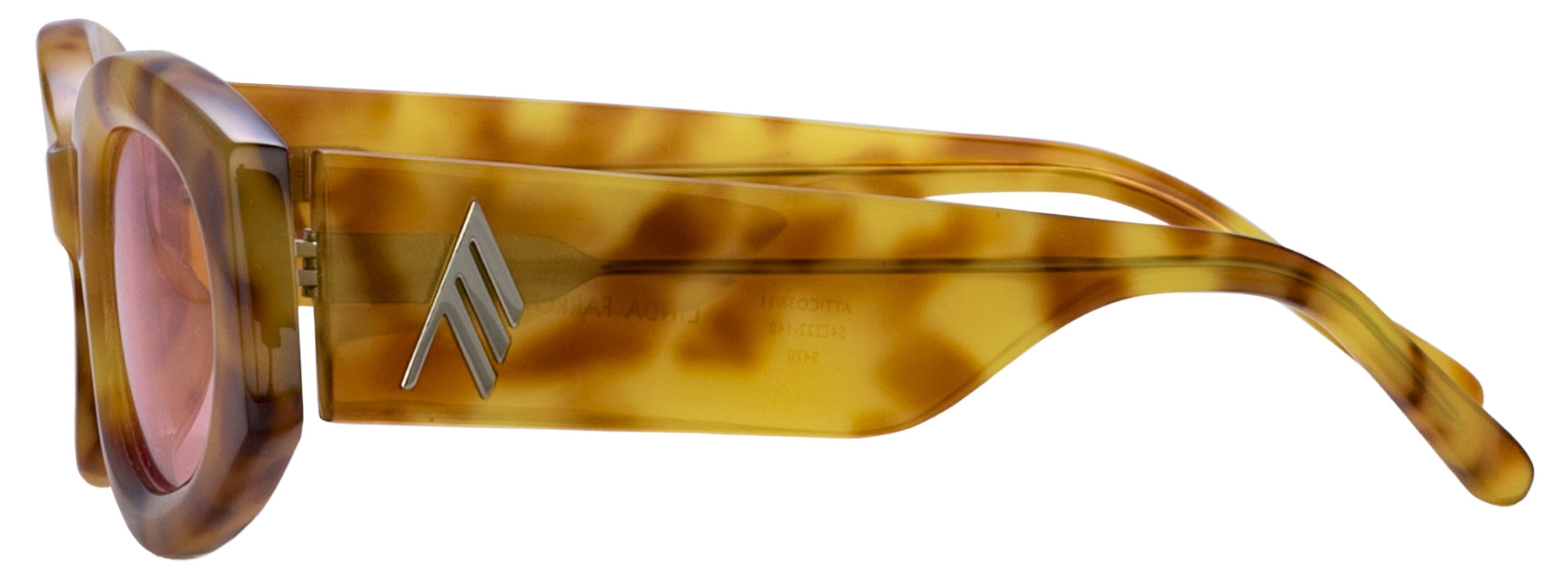 Color_ATTICO38C11SUN - The Attico Berta Oval Sunglasses in Blonde T-Shell