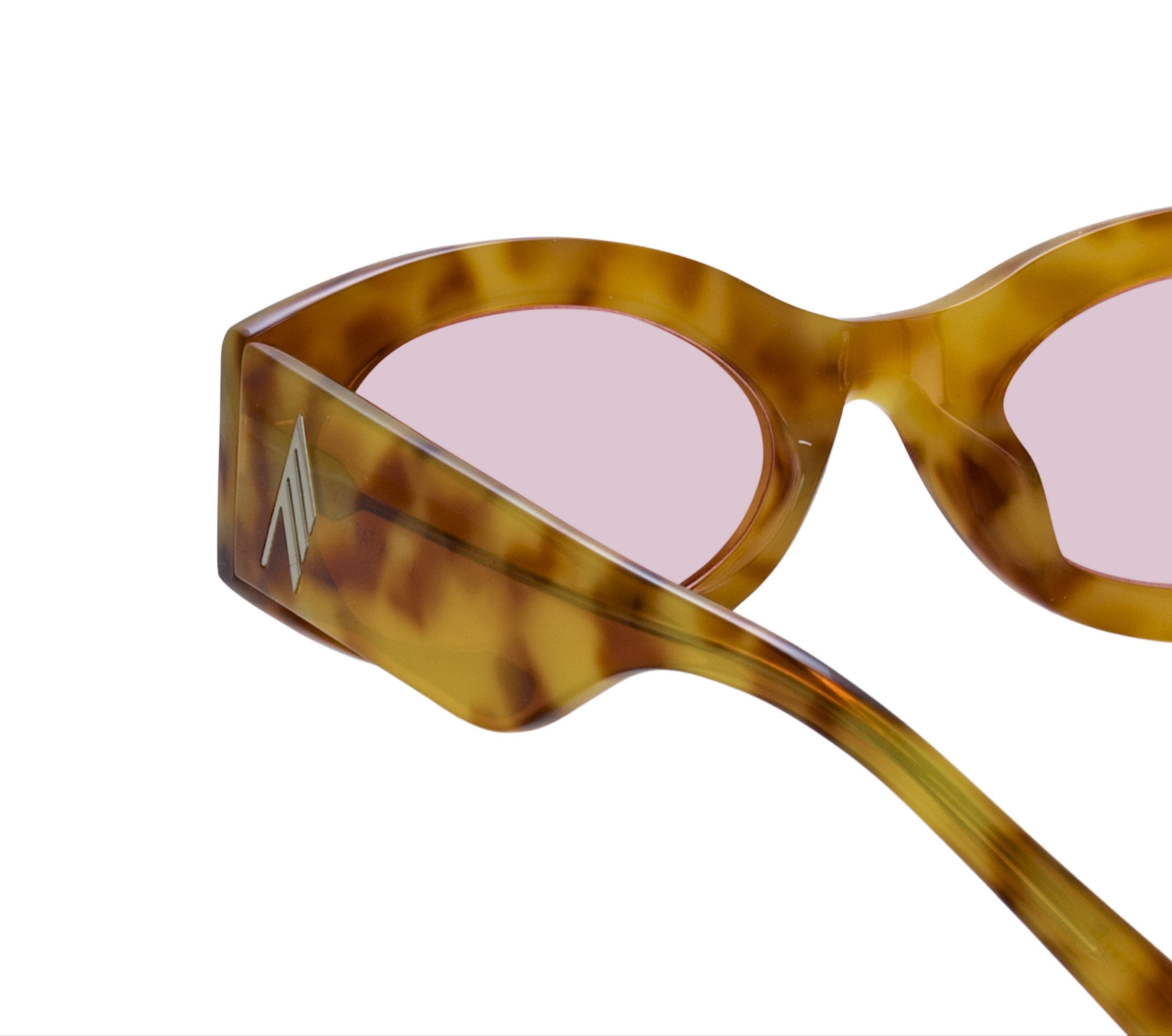 Color_ATTICO38C11SUN - The Attico Berta Oval Sunglasses in Blonde T-Shell