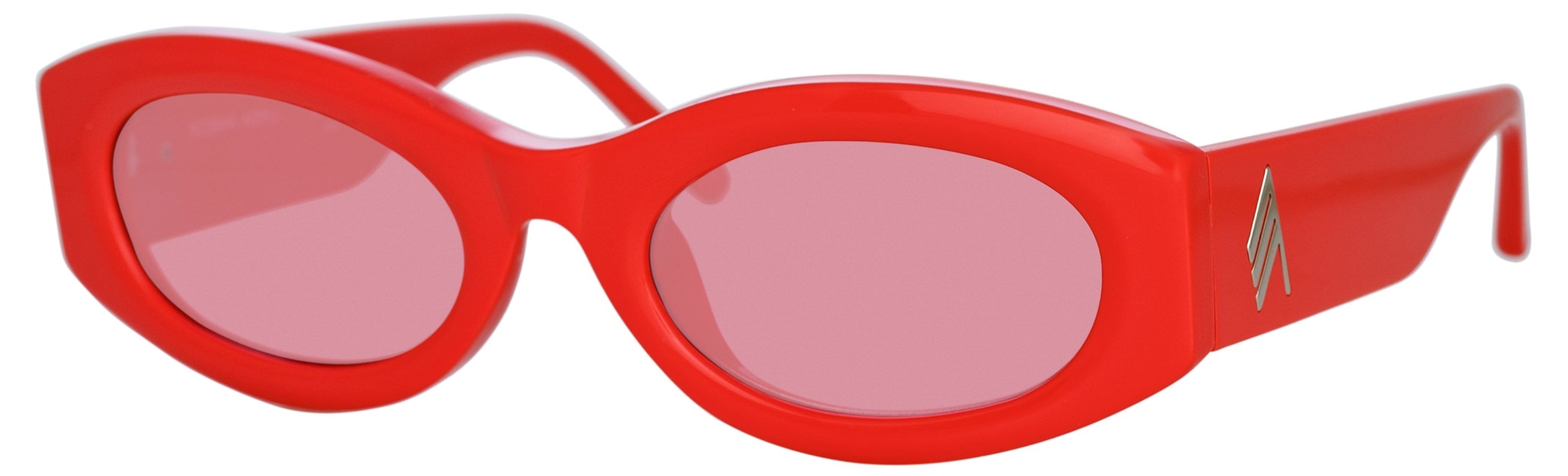 Color_ATTICO38C4SUN - The Attico Berta Oval Sunglasses in Coral