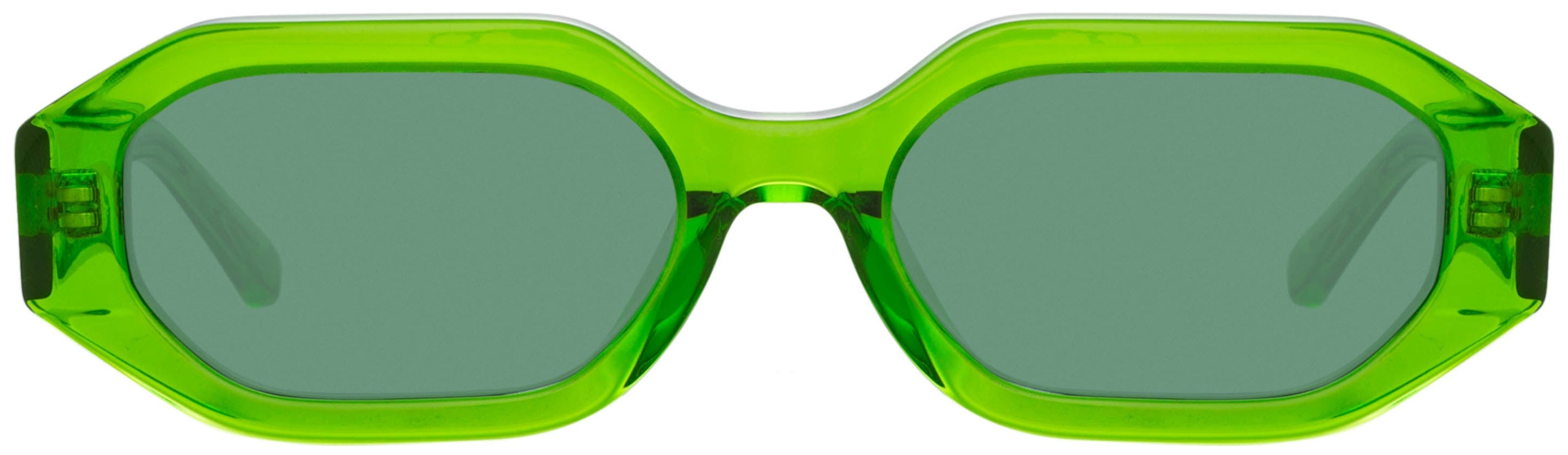 Color_ATTICO14C3SUN - The Attico Irene Angular Sunglasses in Green