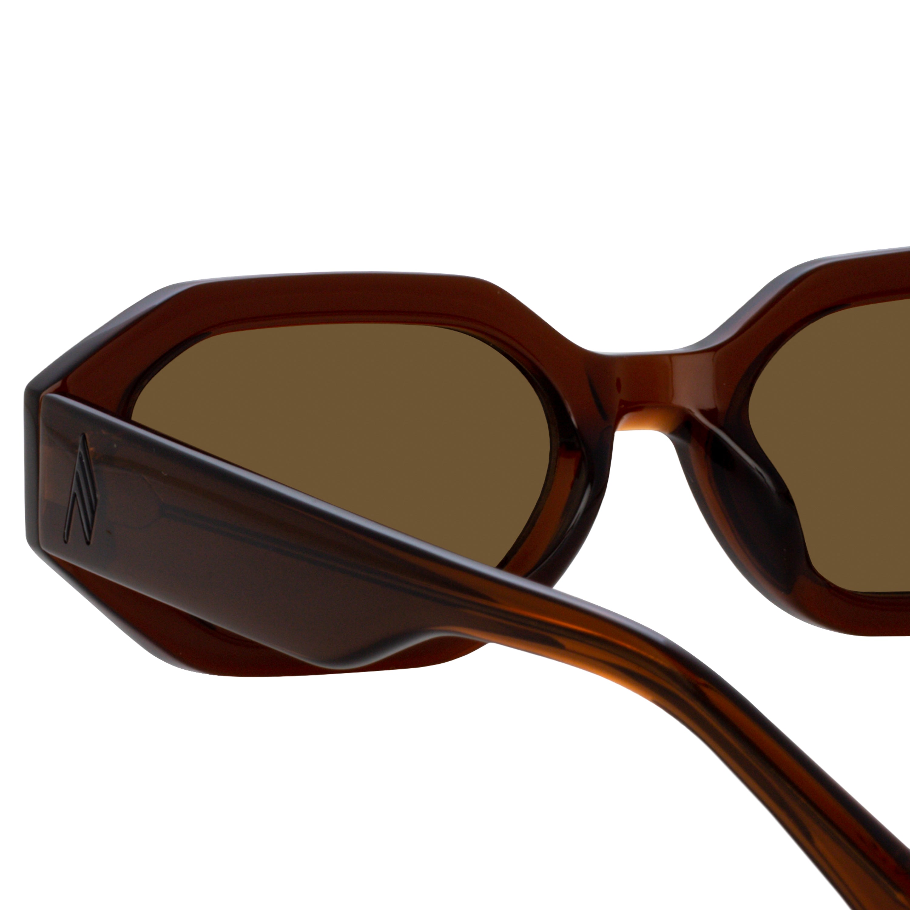 Color_ATTICO14C14SUN - The Attico Irene Angular Sunglasses in Brown