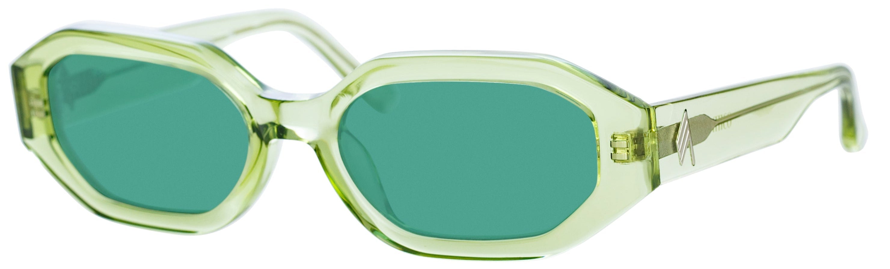 Color_ATTICO14C9SUN - The Attico Irene Angular Sunglasses in Lime