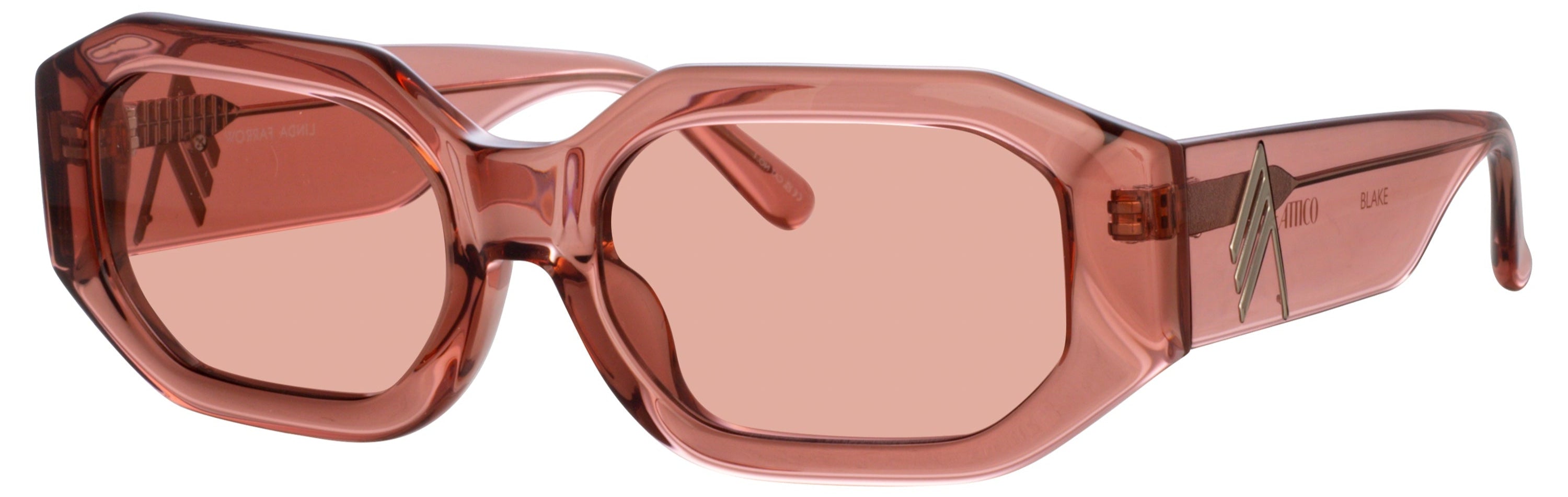 Color_ATTICO45C6SUN - Blake Angular Sunglasses in Peach