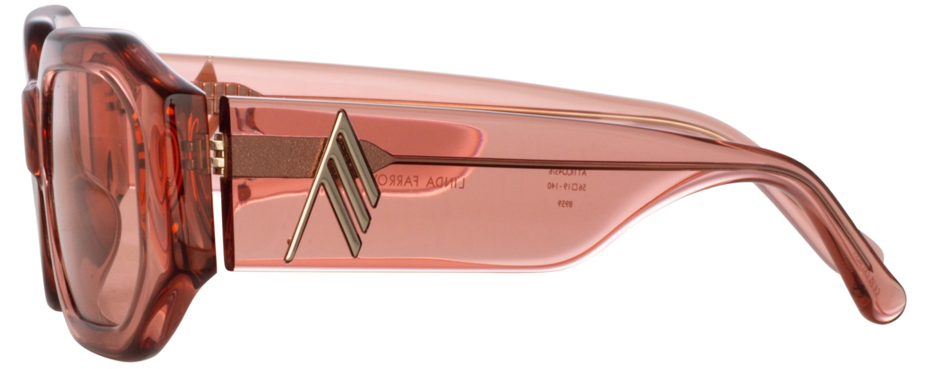 Color_ATTICO45C6SUN - Blake Angular Sunglasses in Peach