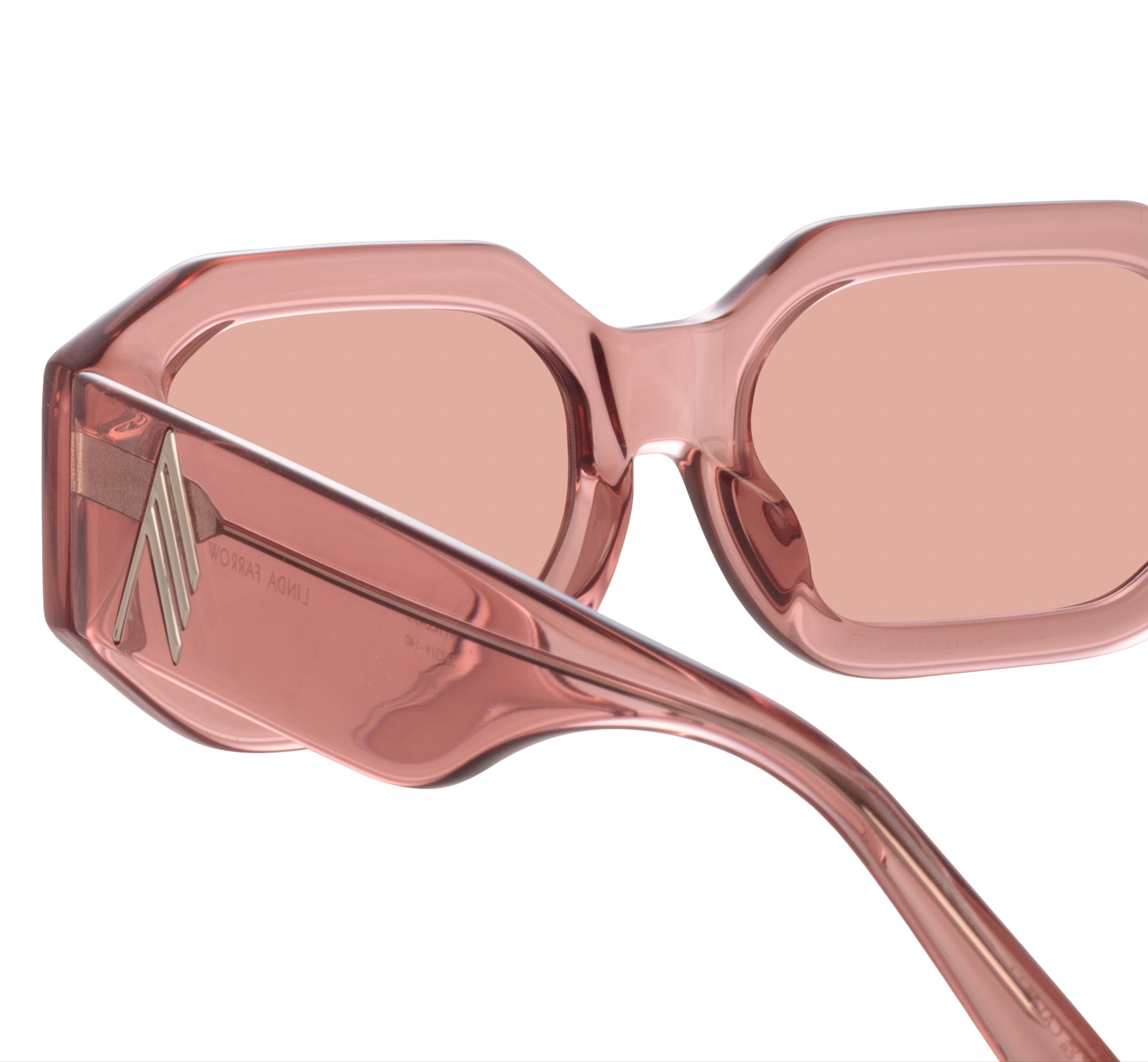 Color_ATTICO45C6SUN - Blake Angular Sunglasses in Peach