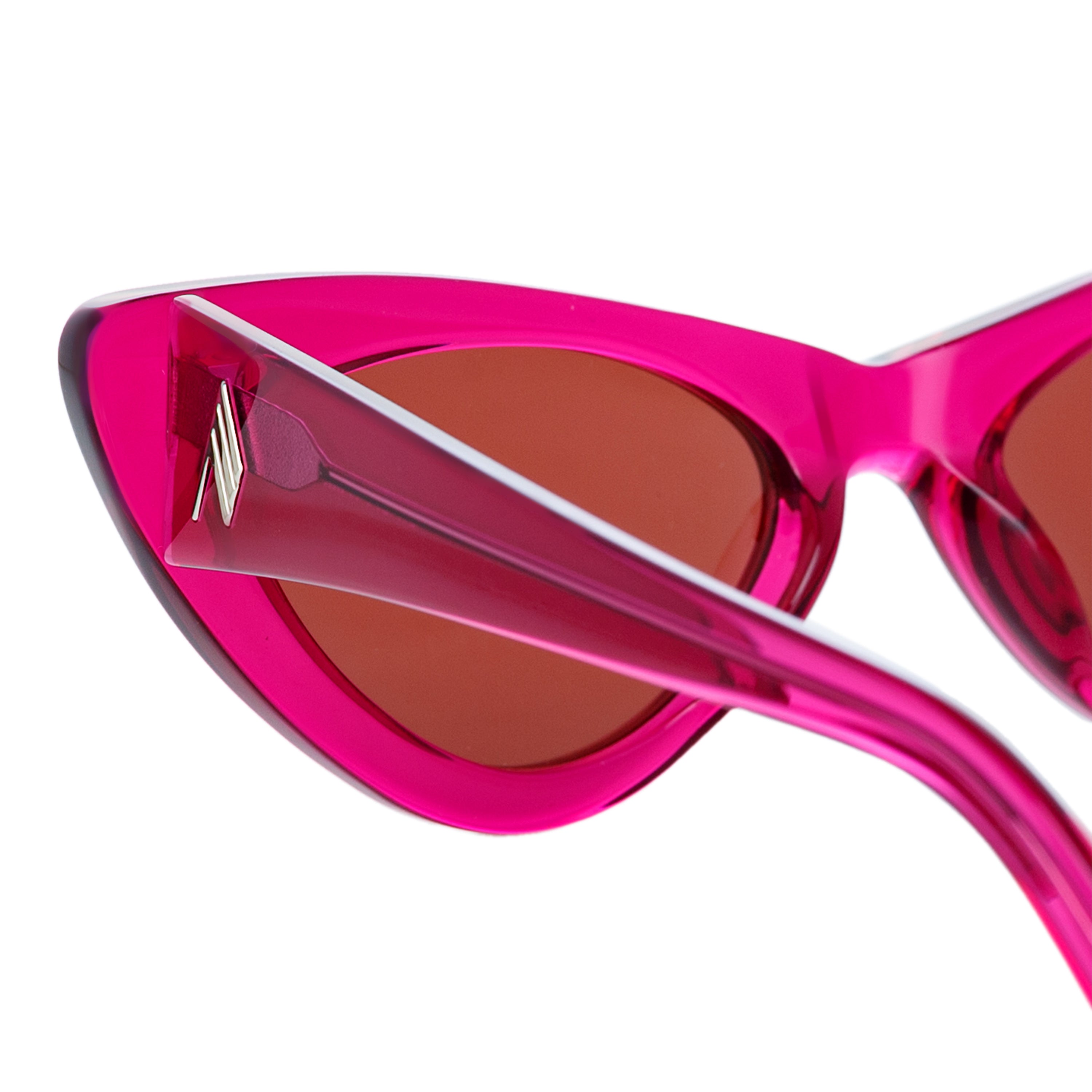 Color_ATTICO32C8SUN - The Attico Dora Cat Eye Sunglasses in Maroon