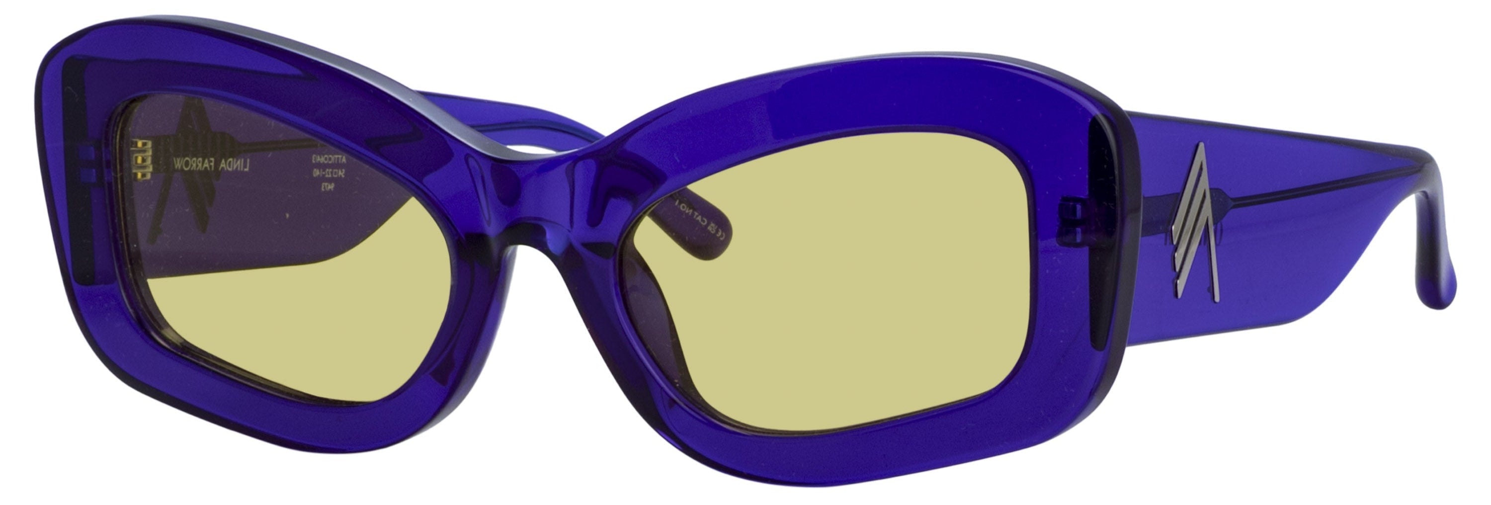 Color_ATTICO64C3SUN - The Attico Harry Cat Eye Sunglasses in Purple