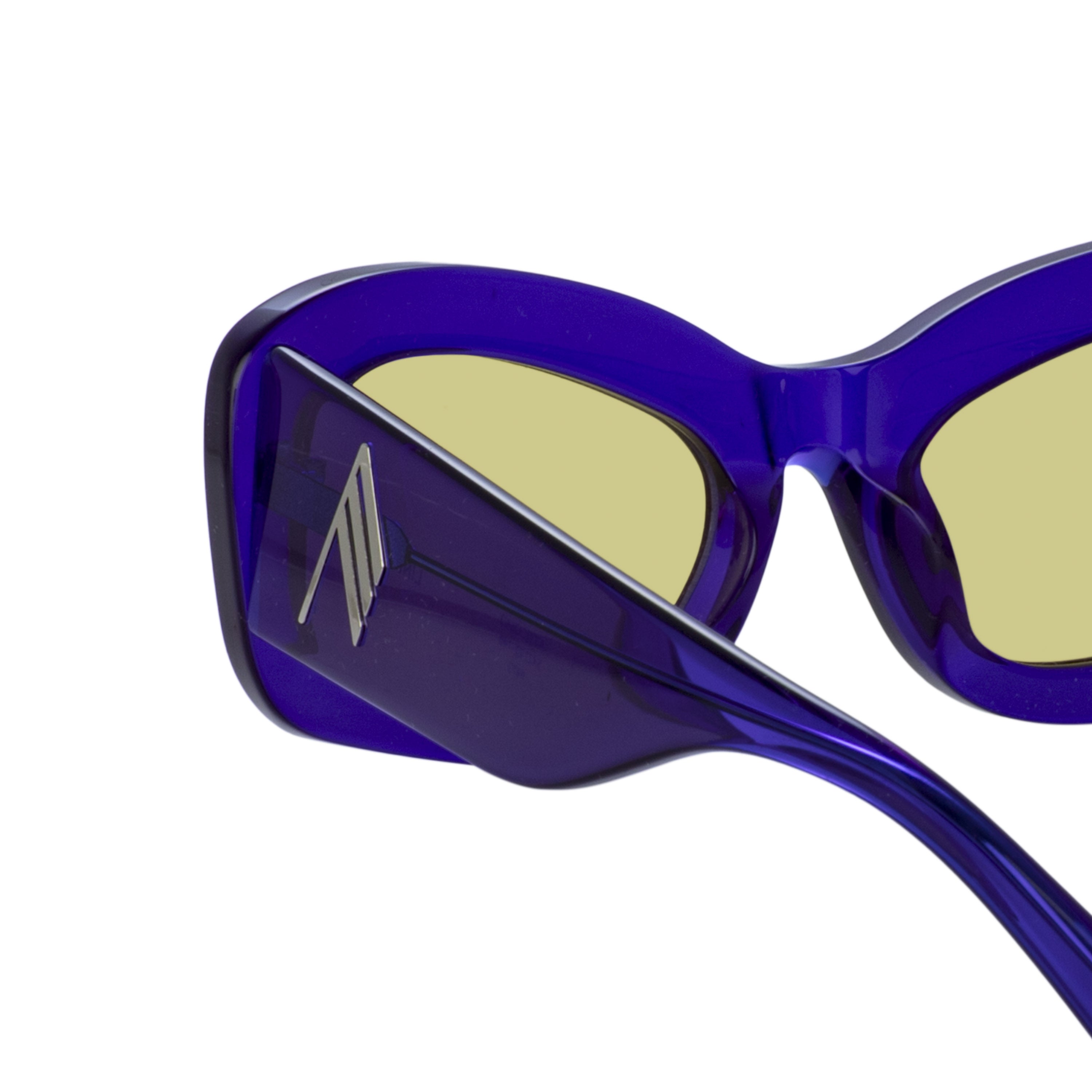 Color_ATTICO64C3SUN - The Attico Harry Cat Eye Sunglasses in Purple