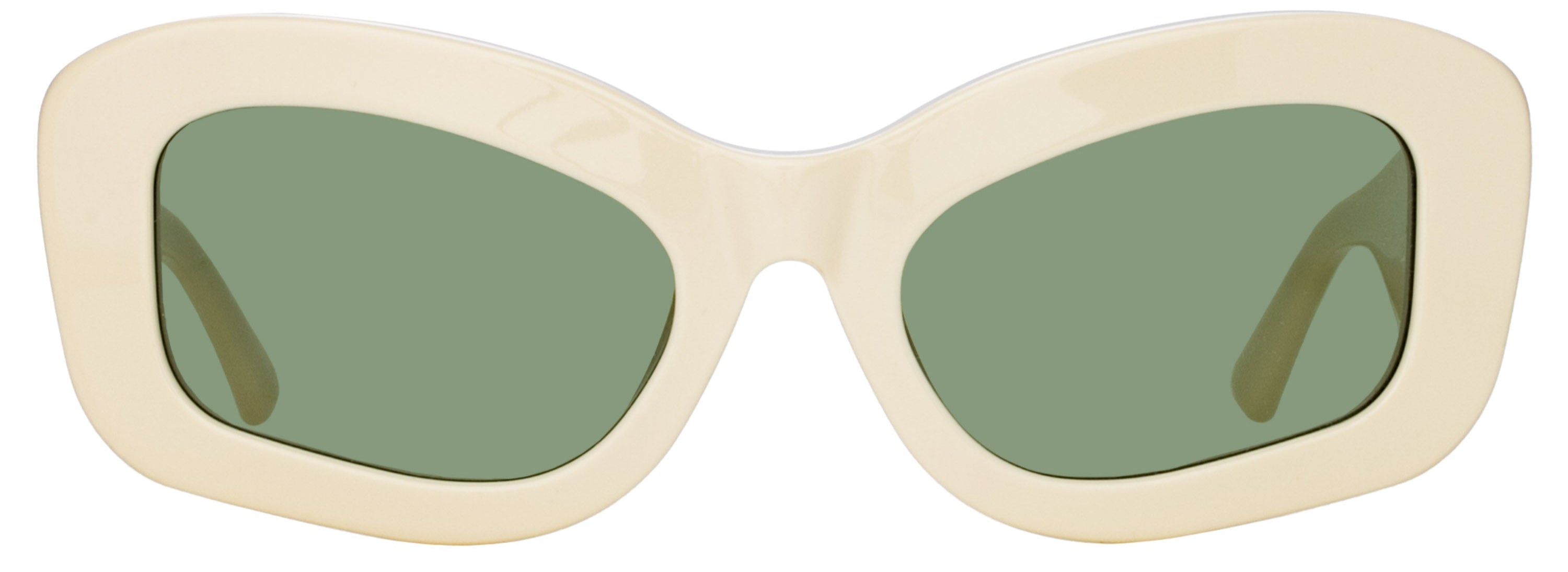 Color_ATTICO64C4SUN - The Attico Harry Cat Eye Sunglasses in Ivory