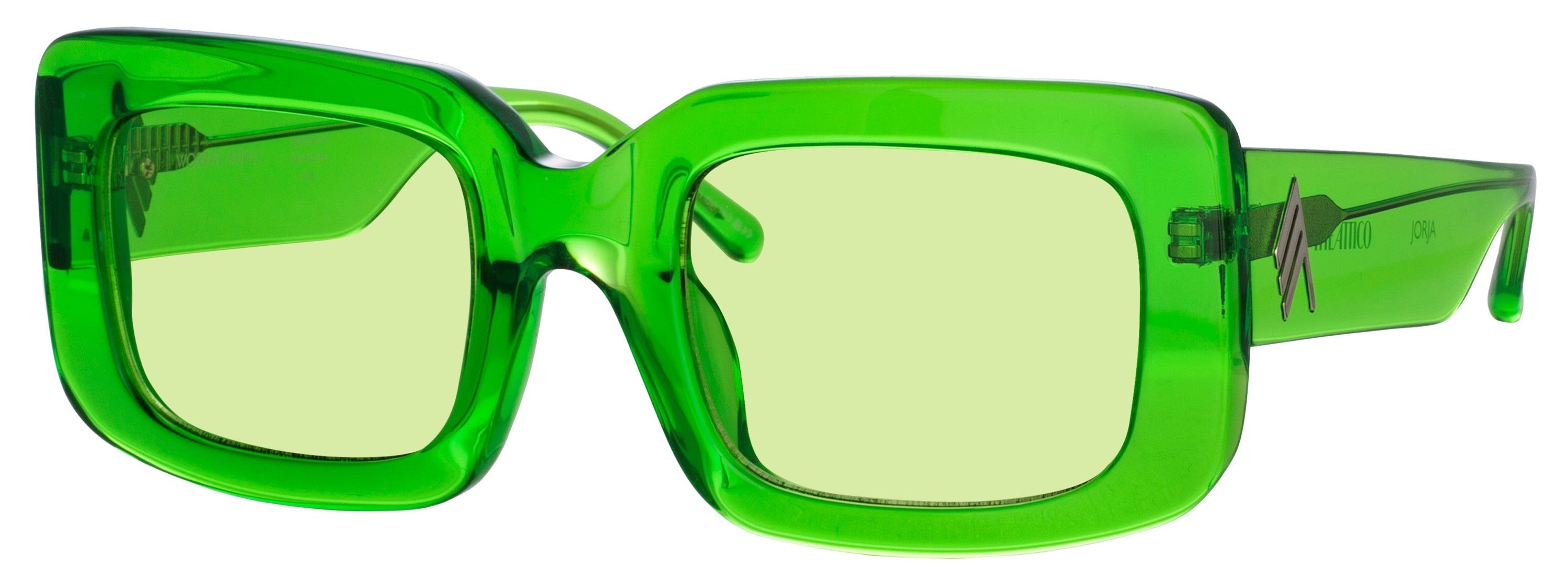 Color_ATTICO40C6SUN - The Attico Jorja Rectangular Sunglasses in Green