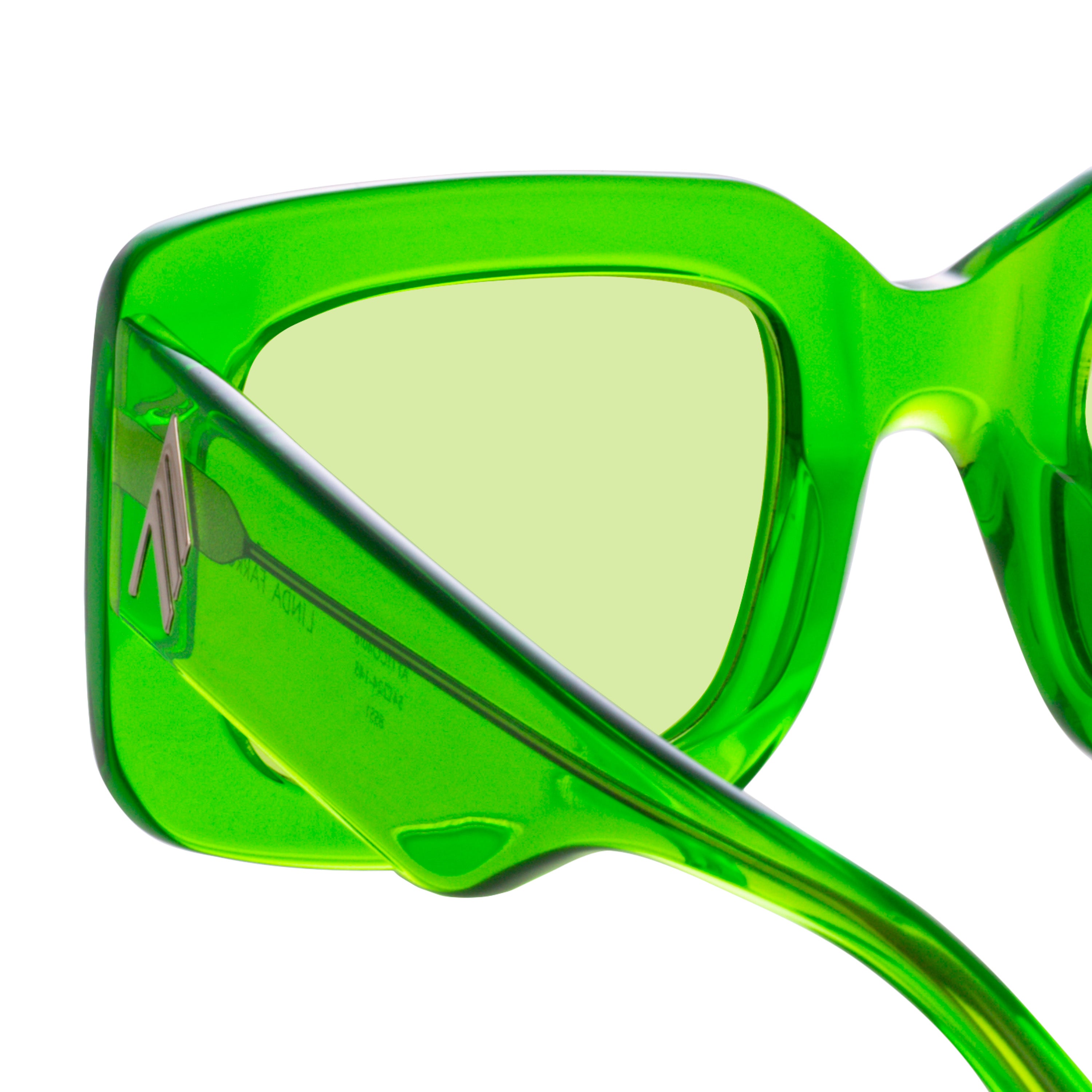 Color_ATTICO40C6SUN - The Attico Jorja Rectangular Sunglasses in Green