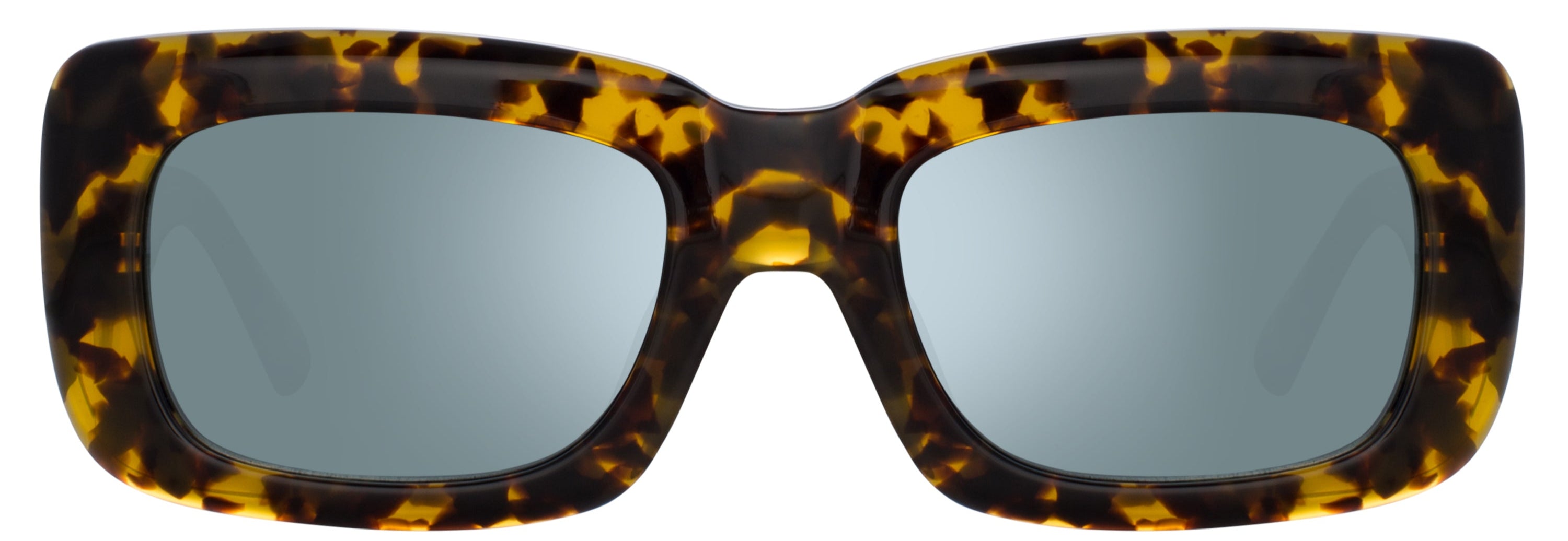 Color_ATTICO3C15SUN - The Attico Marfa Rectangular Sunglasses in Tortoiseshell and Green