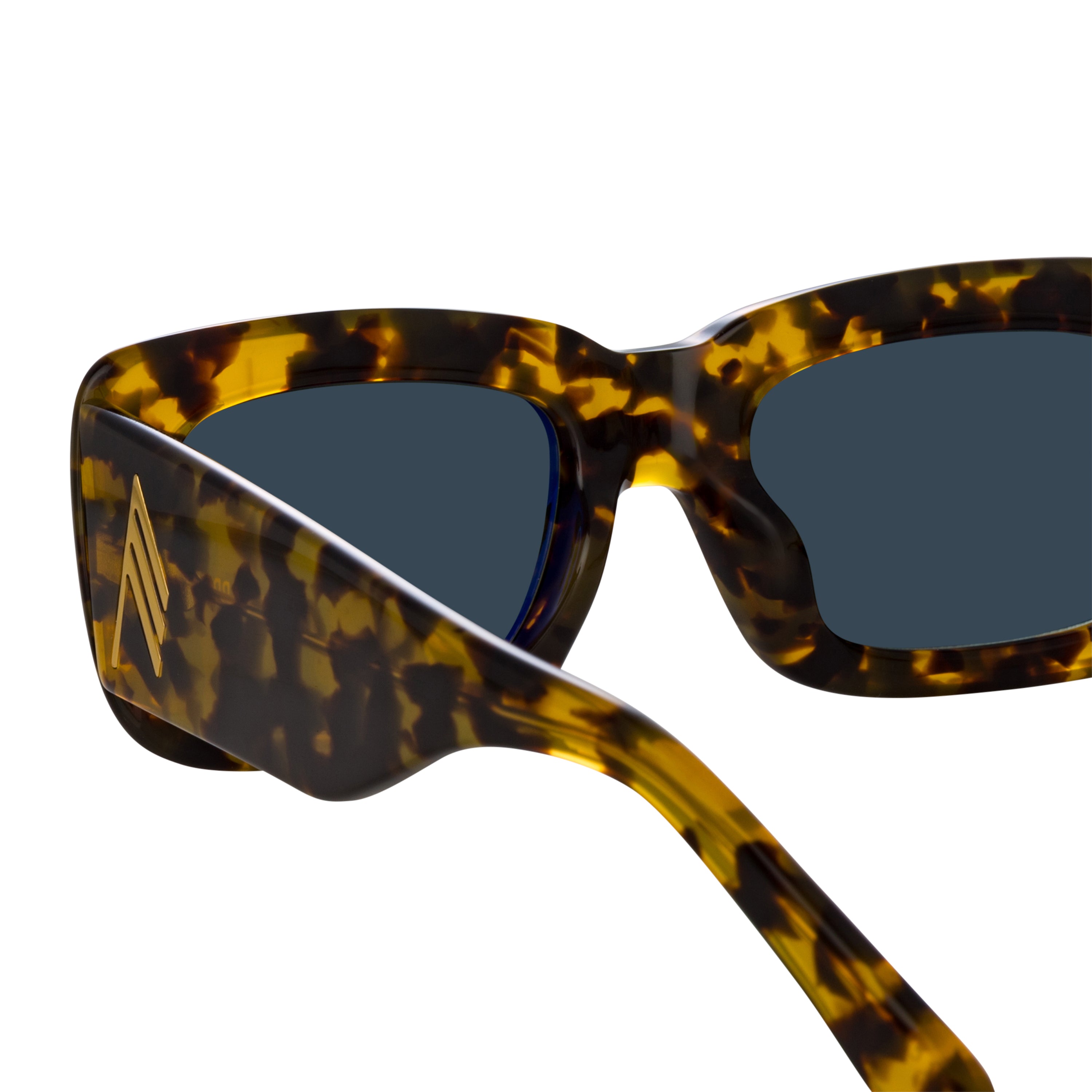 Color_ATTICO3C15SUN - The Attico Marfa Rectangular Sunglasses in Tortoiseshell and Green