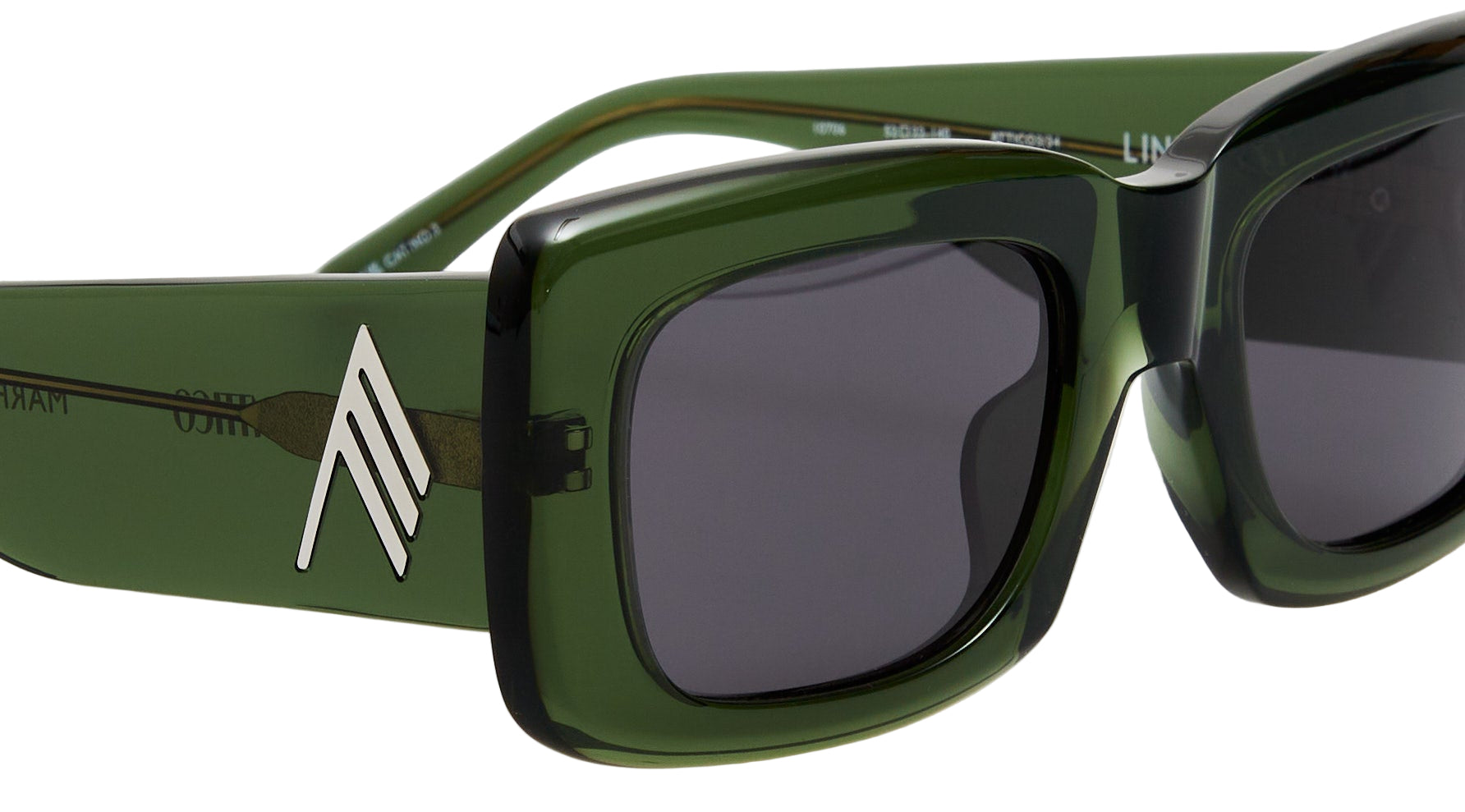 Color_ATTICO3C34SUN - The Attico Marfa Rectangular Sunglasses in Military Green