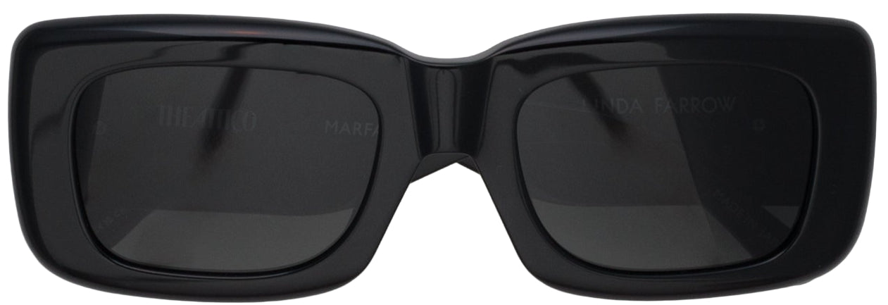 Color_ATTICO3C30SUN - The Attico Marfa Rectangular Sunglasses in Black and Silver