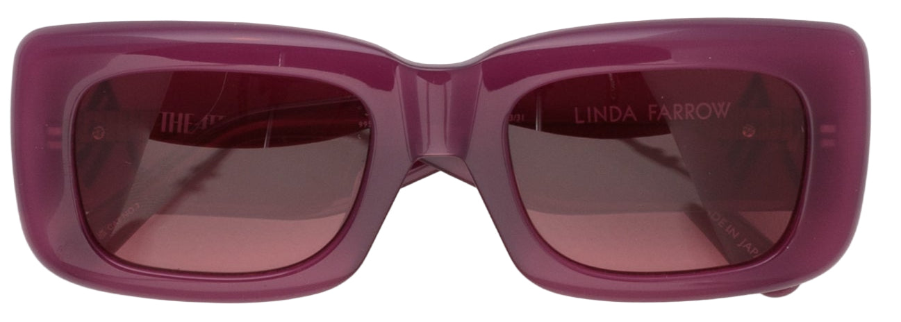 Color_ATTICO3C31SUN - The Attico Marfa Rectangular Sunglasses in Burgundy