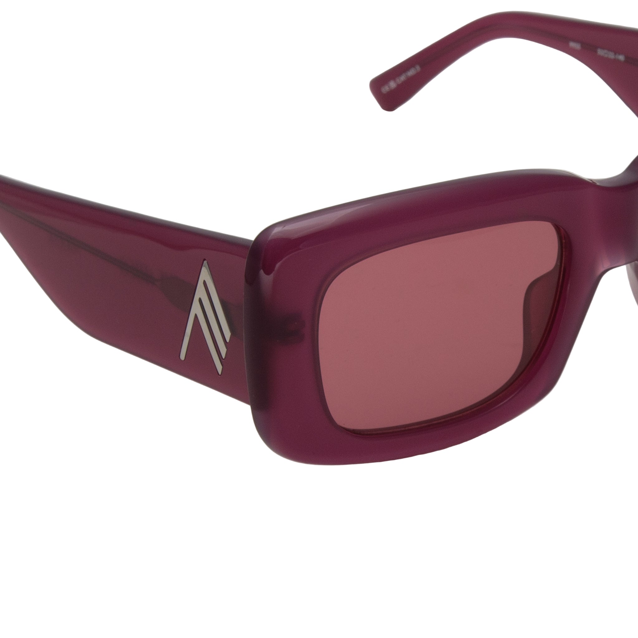 Color_ATTICO3C31SUN - The Attico Marfa Rectangular Sunglasses in Burgundy