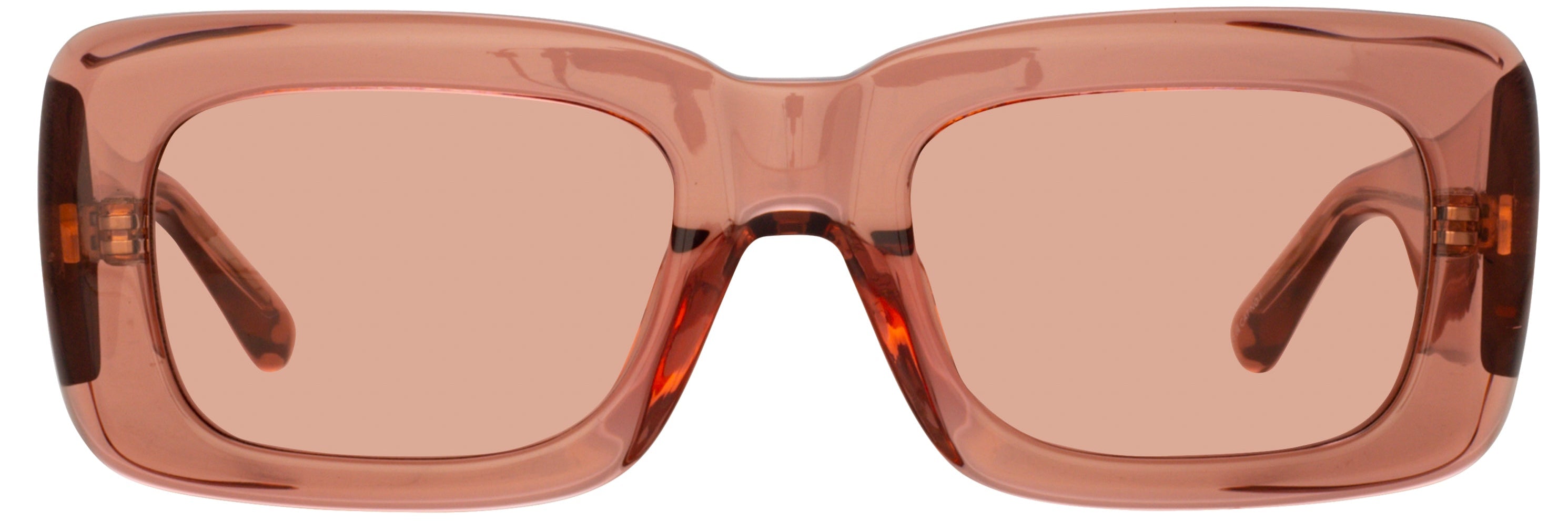 Color_ATTICO3C27SUN - The Attico Marfa Rectangular Sunglasses in Peach