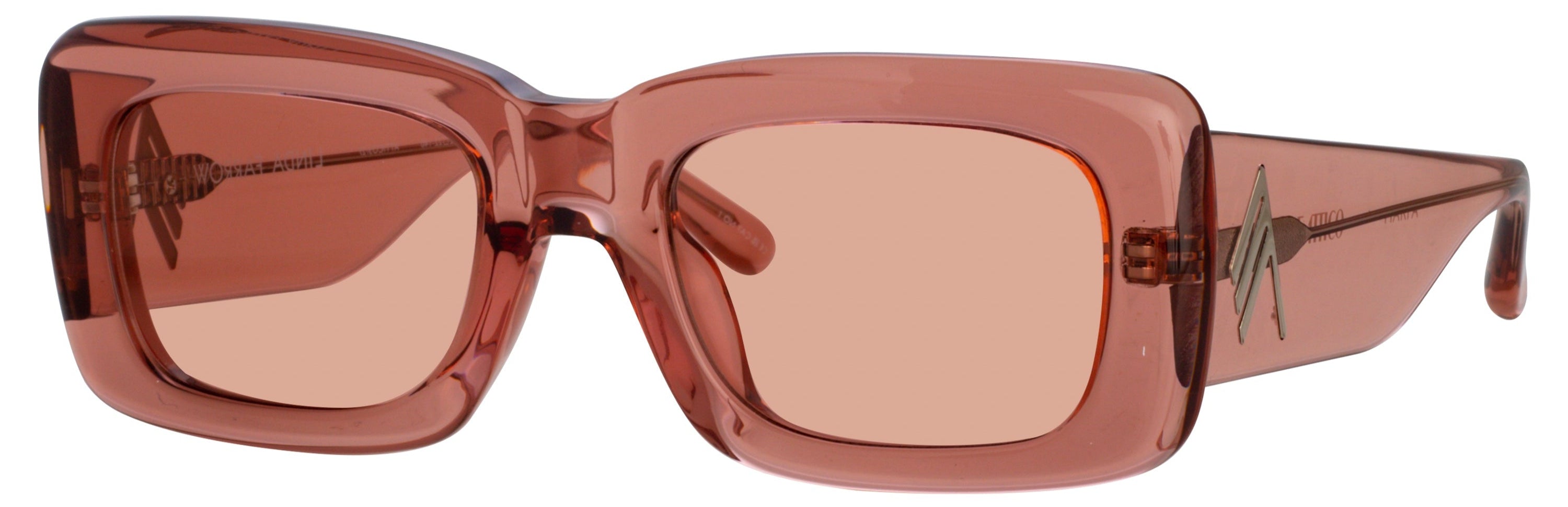 Color_ATTICO3C27SUN - The Attico Marfa Rectangular Sunglasses in Peach