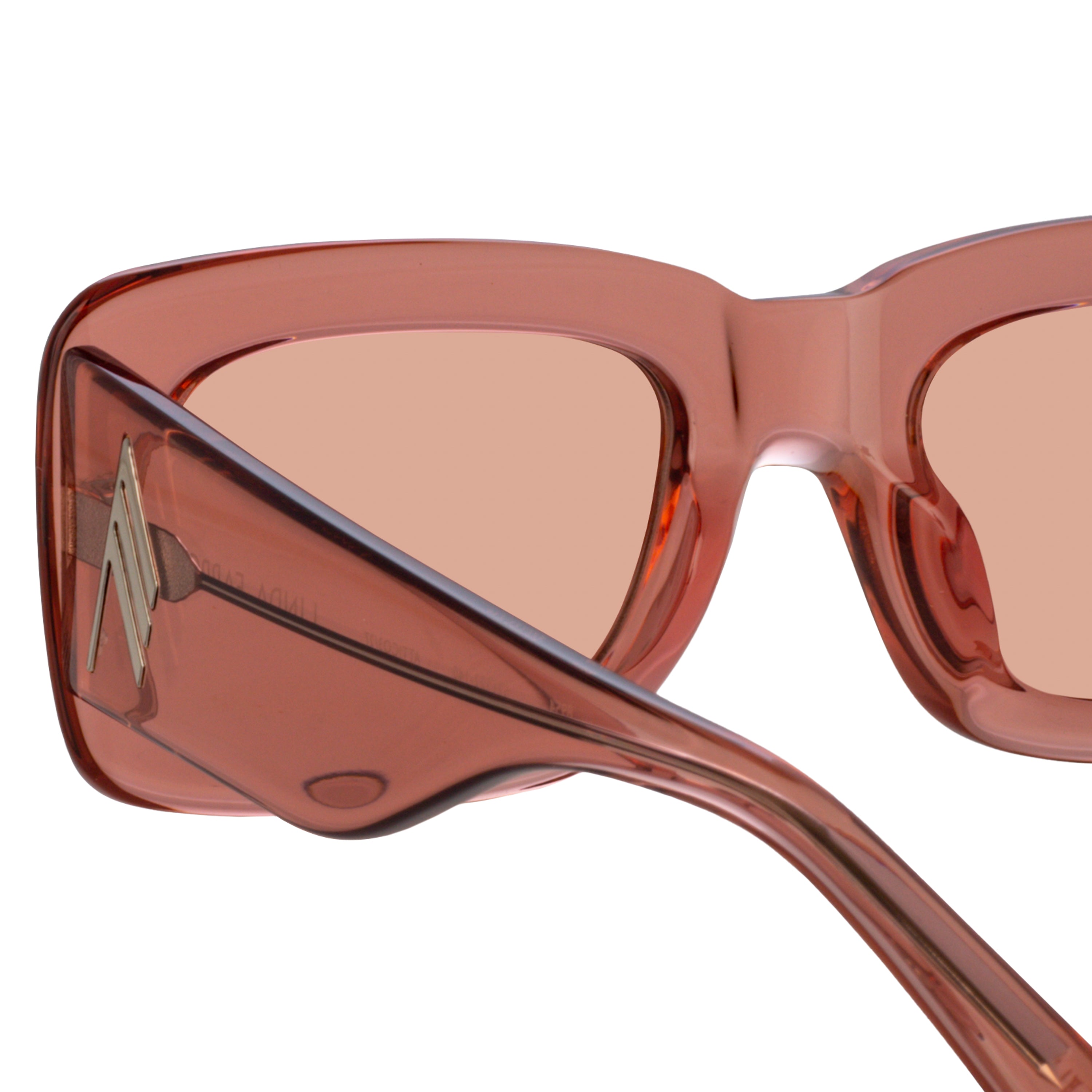 Color_ATTICO3C27SUN - The Attico Marfa Rectangular Sunglasses in Peach