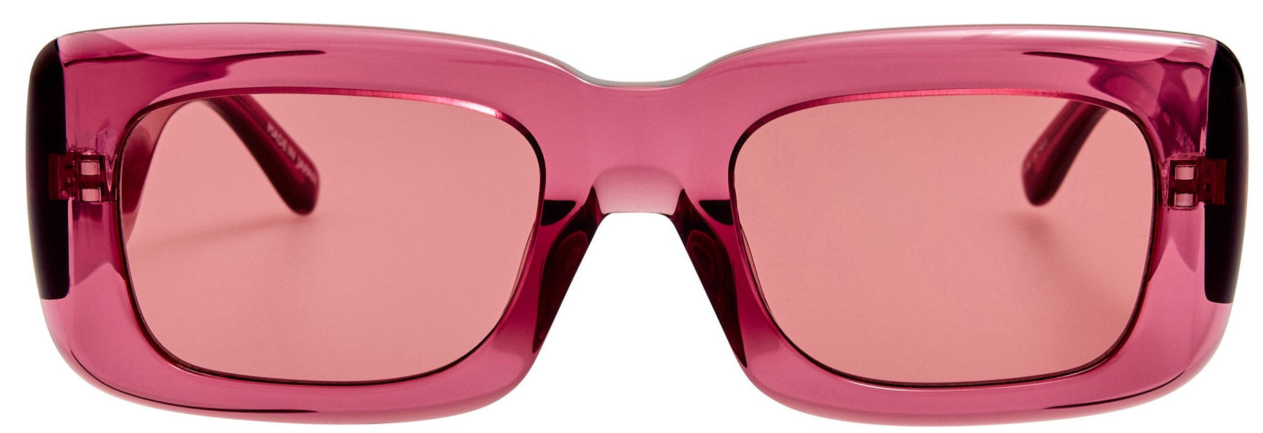 Color_ATTICO3C36SUN - The Attico Marfa Rectangular Sunglasses in Pink and Smoke
