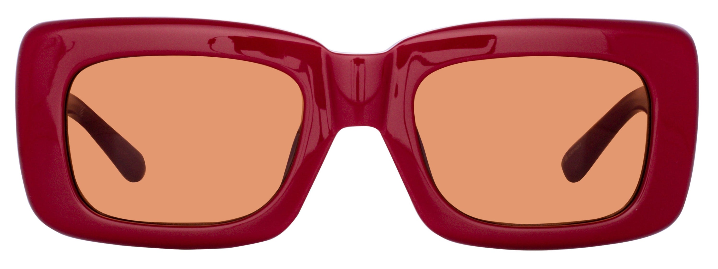 Color_ATTICO3C26SUN - The Attico Marfa Rectangular Sunglasses in Bordeaux