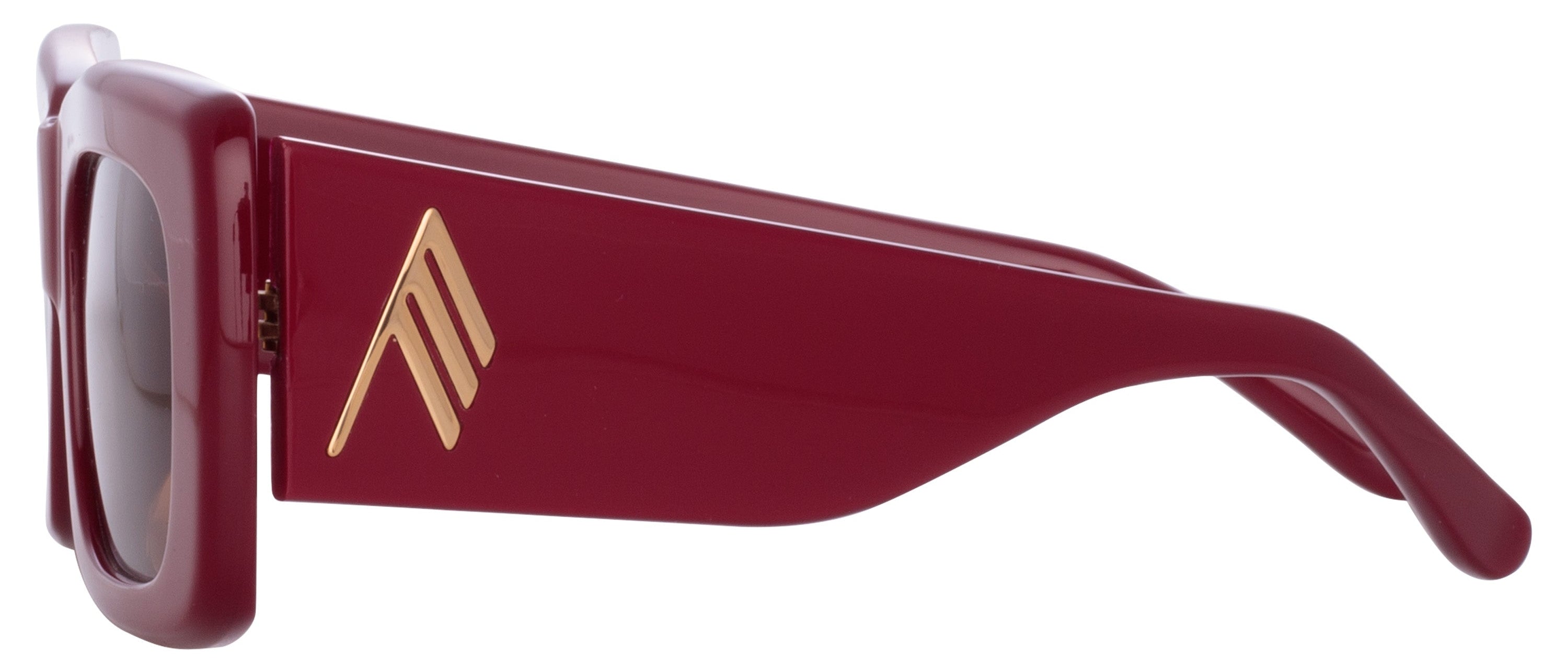 Color_ATTICO3C26SUN - The Attico Marfa Rectangular Sunglasses in Bordeaux