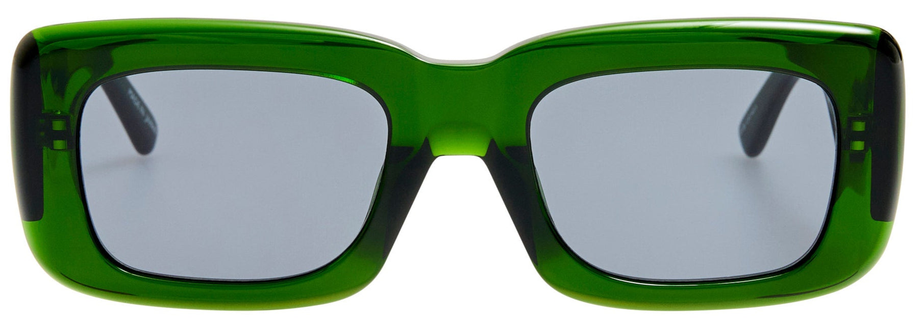 Color_ATTICO3C35SUN - The Attico Marfa Rectangular Sunglasses in Green and Grey