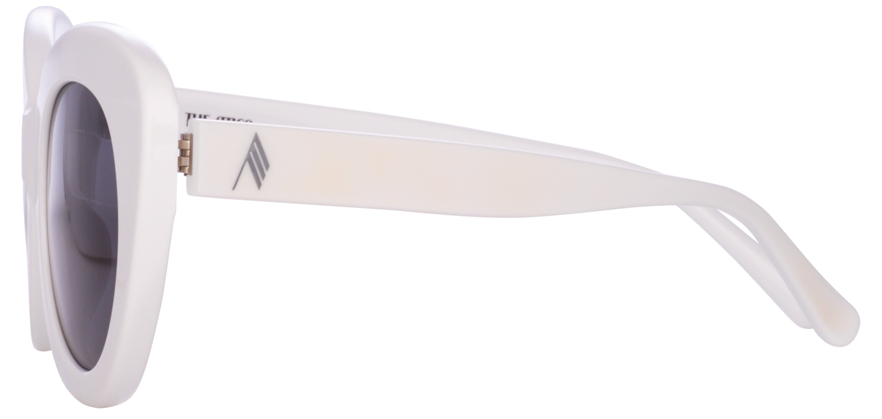 Color_ATTICO44C6SUN - Agnes Cat Eye Sunglasses in White and Grey