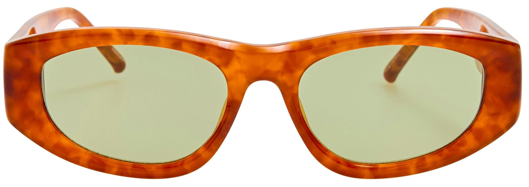 Color_ATTICO80C3SUN - The Attico Maya D-Frame Sunglasses in Tortoise Shell and Green