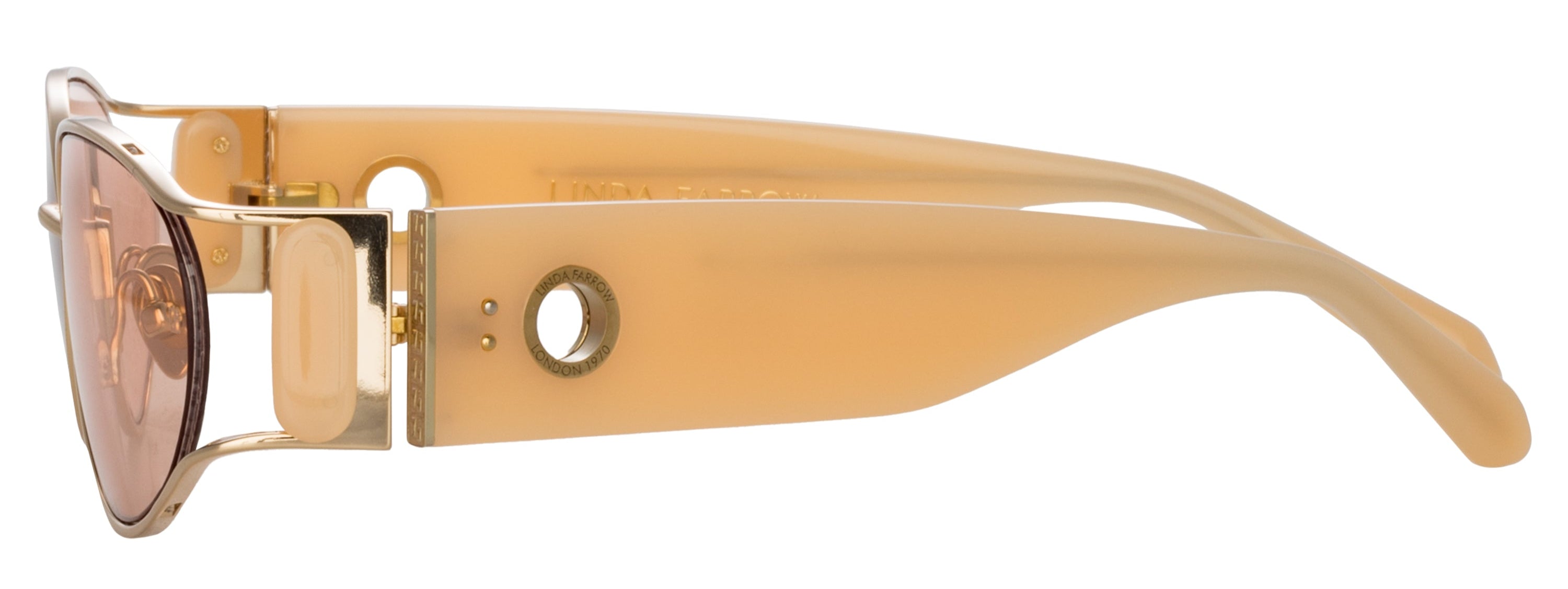 Color_LFL1157C5SUN - Shelby Cat Eye Sunglasses in Peach