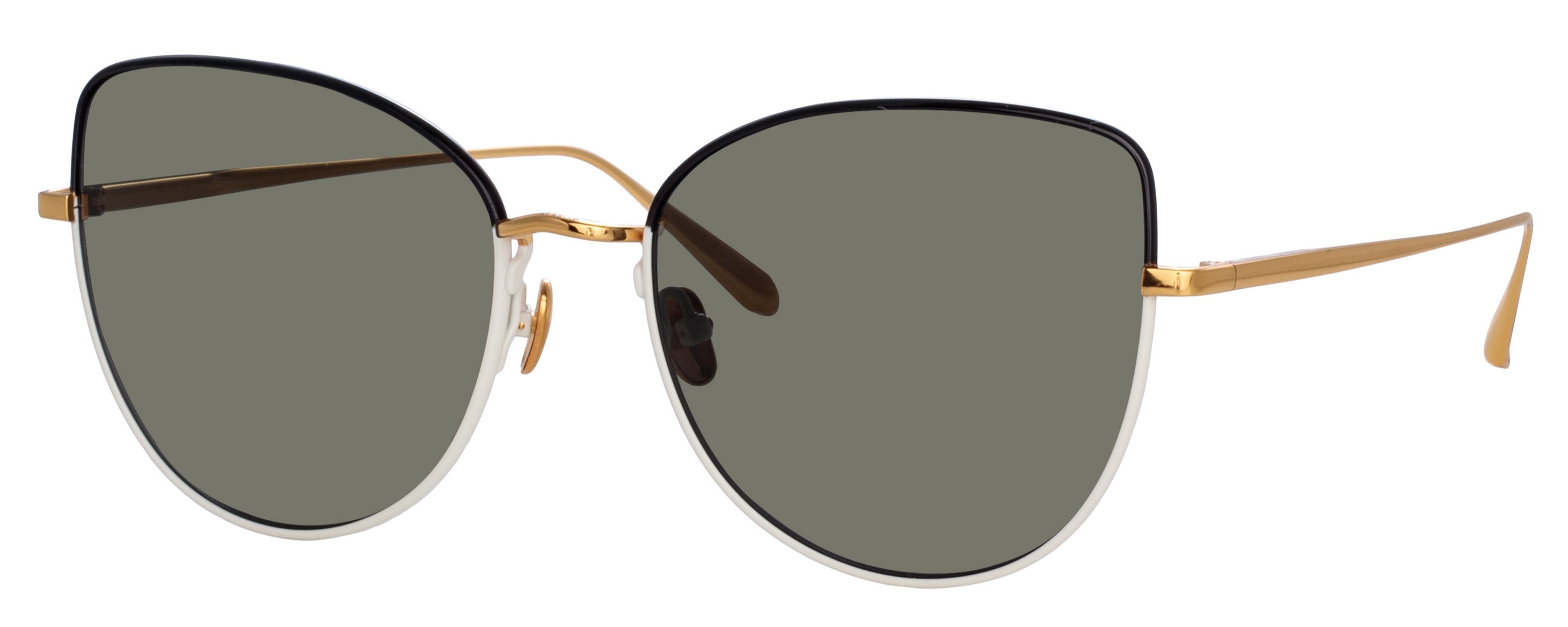 Color_LFL1336C7SUN - Eloise Cat Eye Sunglasses in Black and Yellow Gold