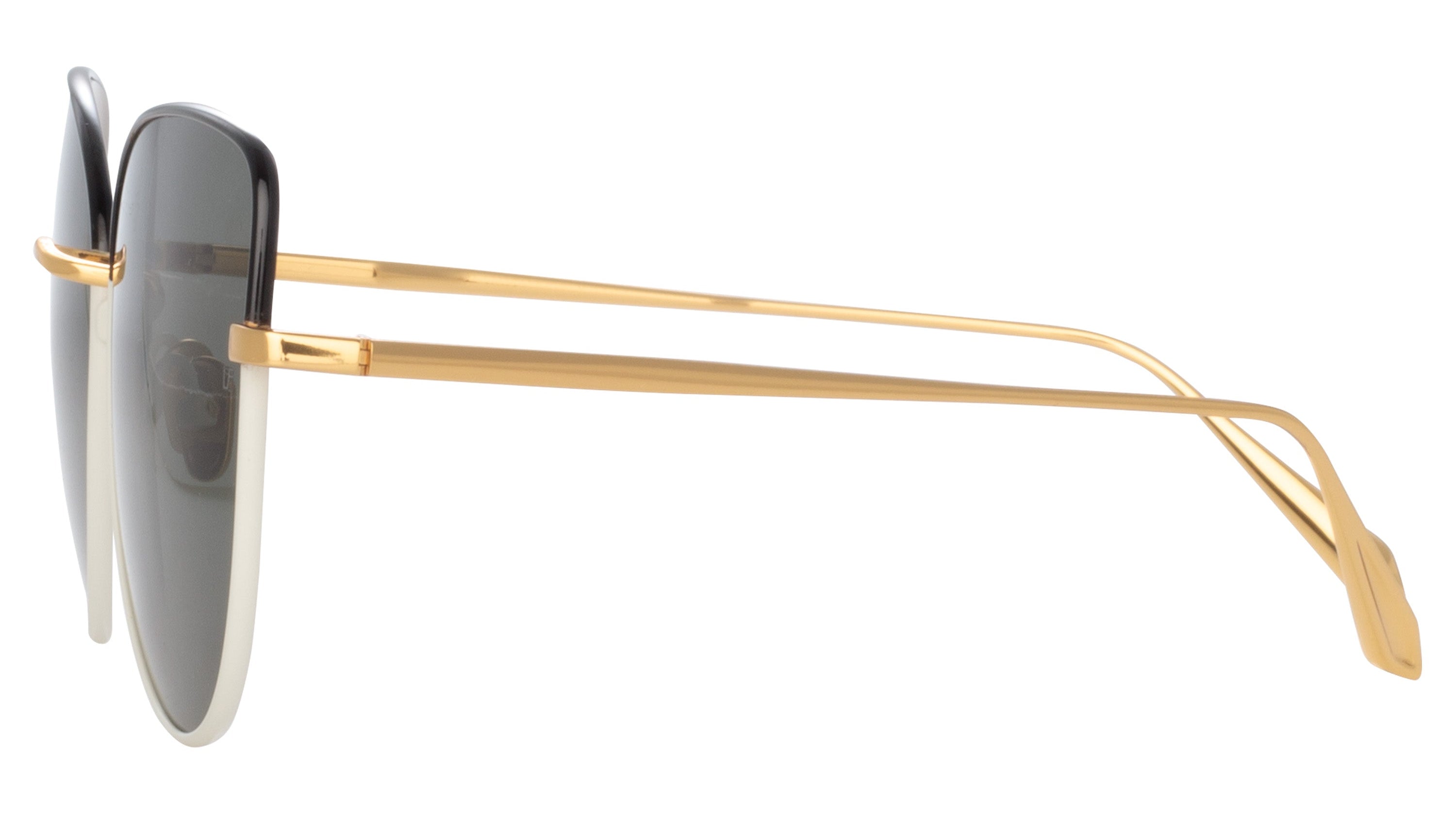 Color_LFL1336C7SUN - Eloise Cat Eye Sunglasses in Black and Yellow Gold