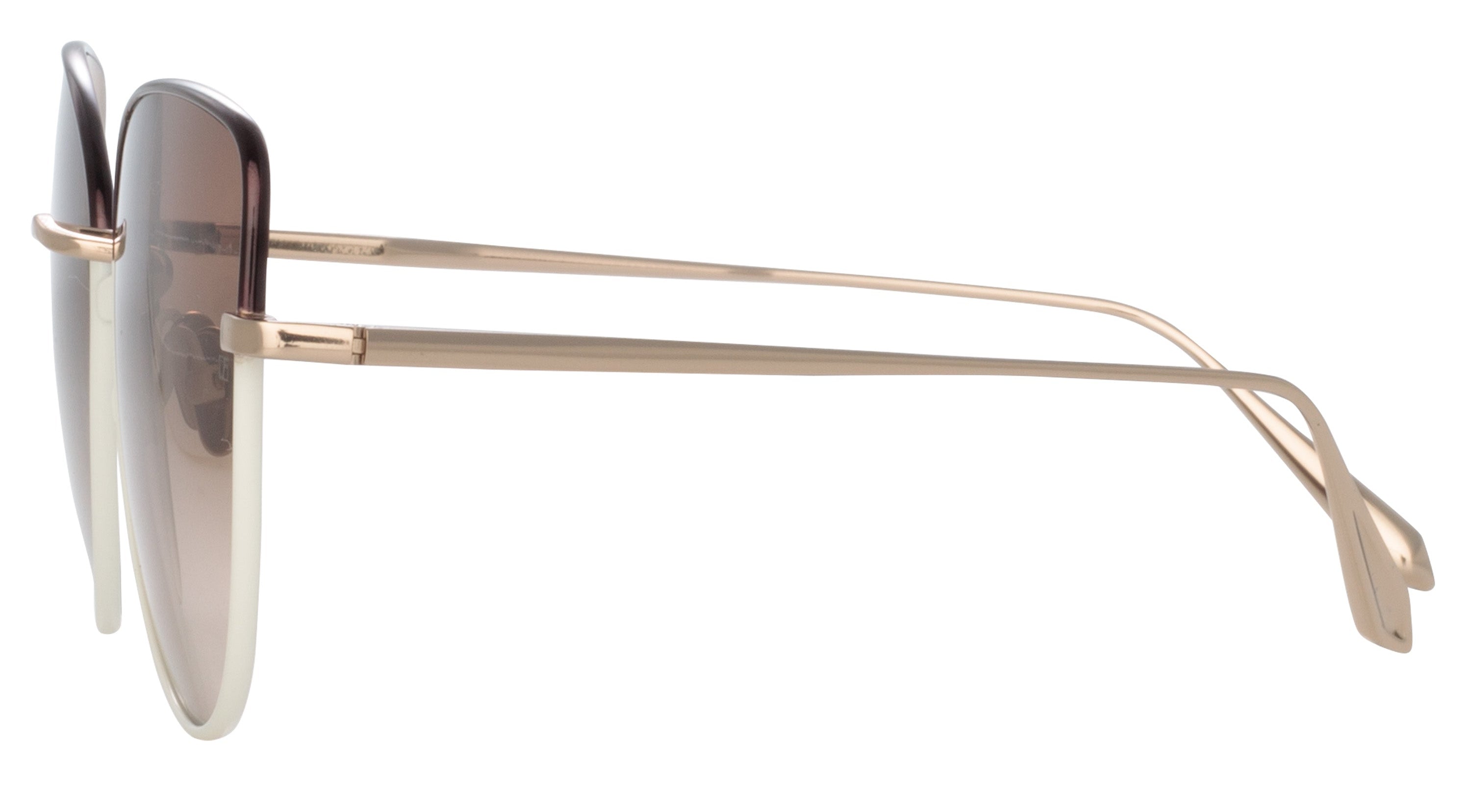 Color_LFL1336C8SUN - Eloise Cat Eye Sunglasses in Mocha Cream and Brown