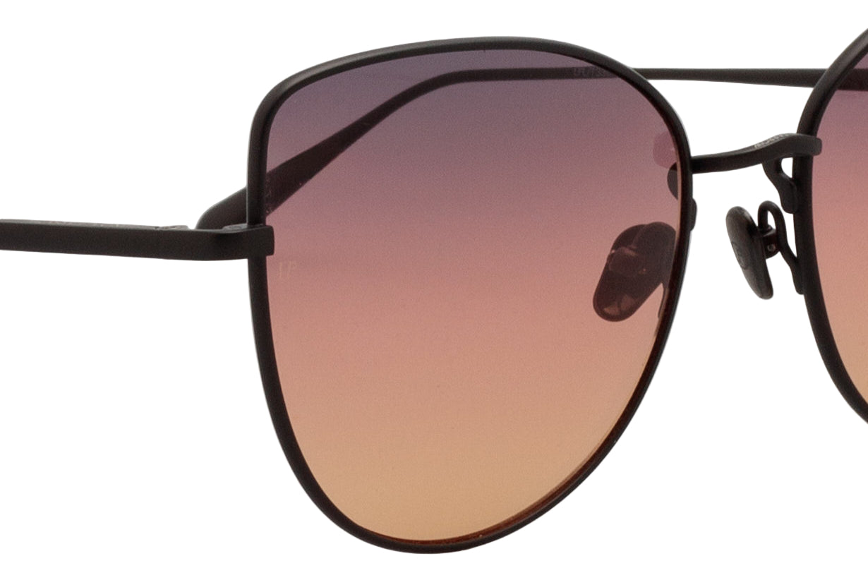 Color_LFL1336C10SUN - Eloise Cat Eye Sunglasses in Matt Nickel and Sunset