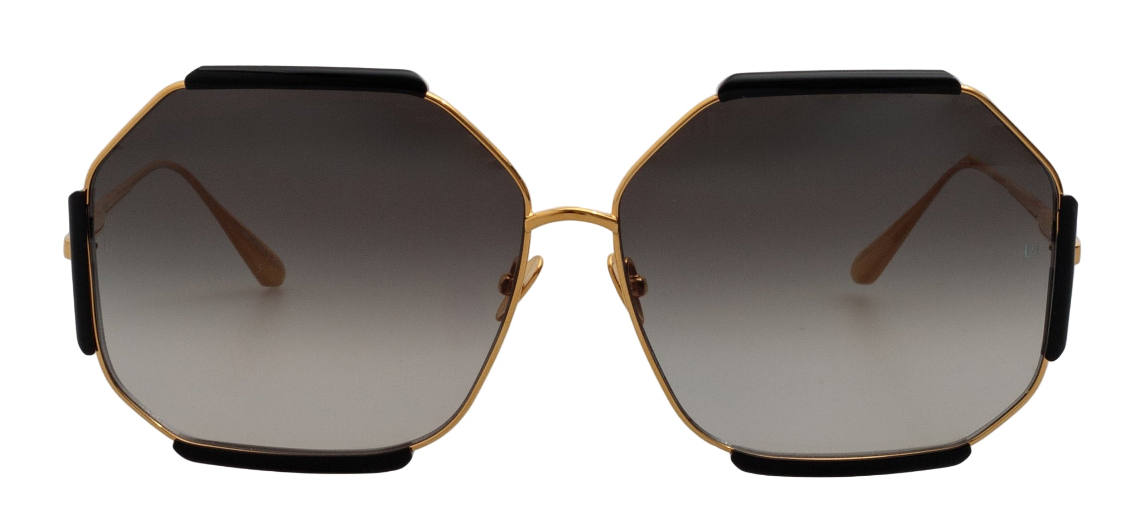 Color_LFL1308C1SUN - Margot Hexagon Sunglasses in Black