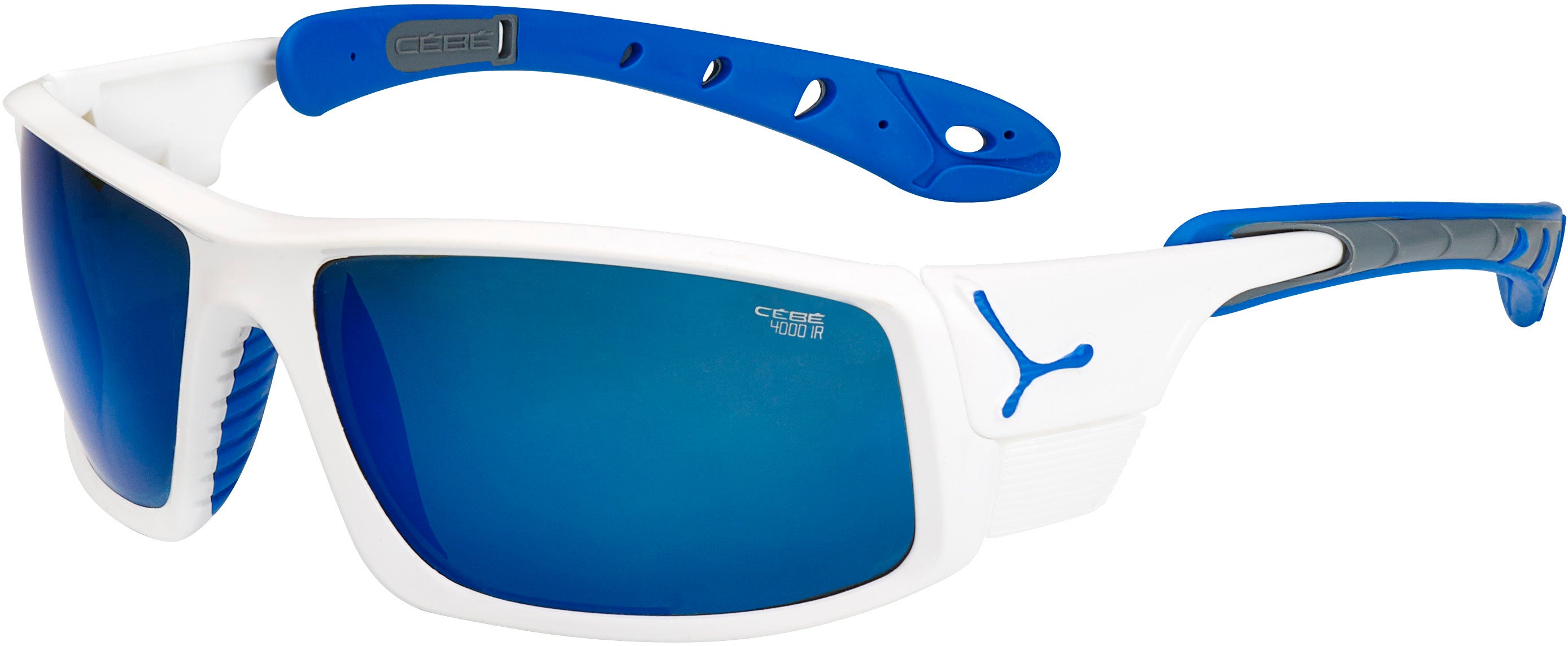 Color_Shiny White Blue - 4000 Grey Mineral AR AF Blue Flash Mirror Cat.4 ( CBICE80008 )