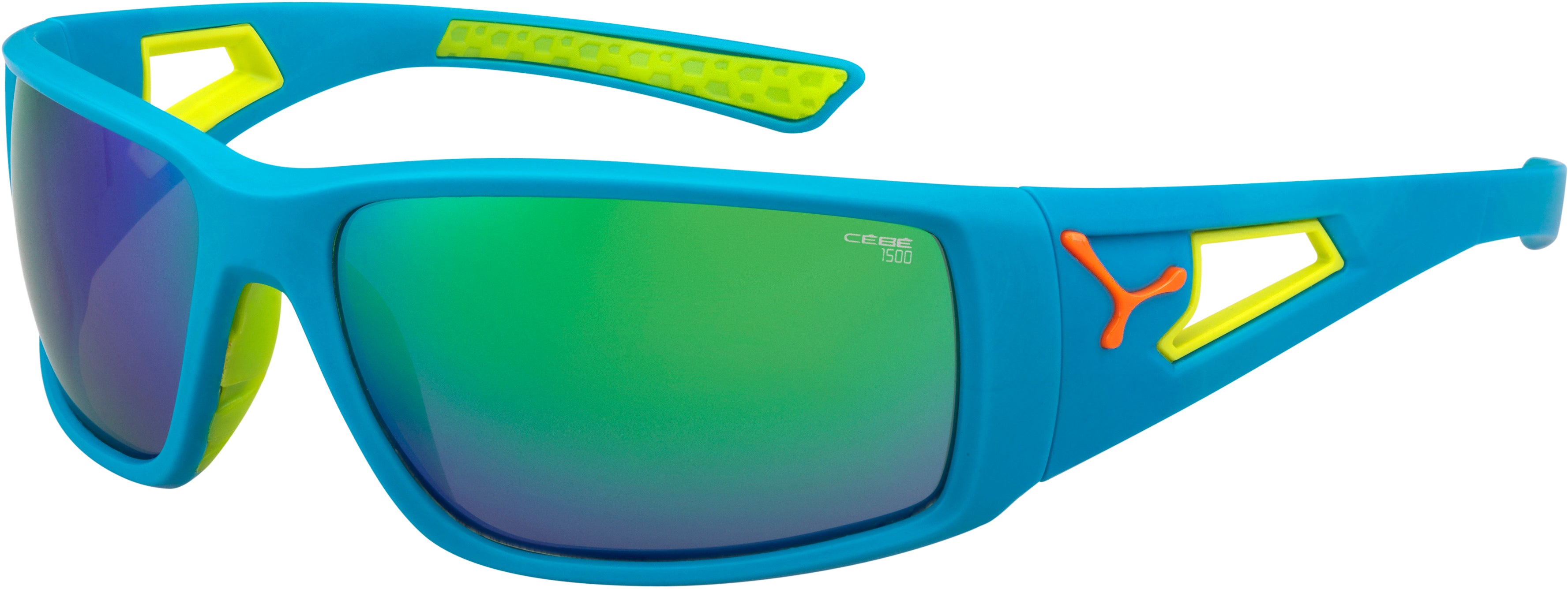 Color_Matt Blue Lime - 1500 Grey PC AF Green Flash Mirror Cat.3 ( CBSES3 )