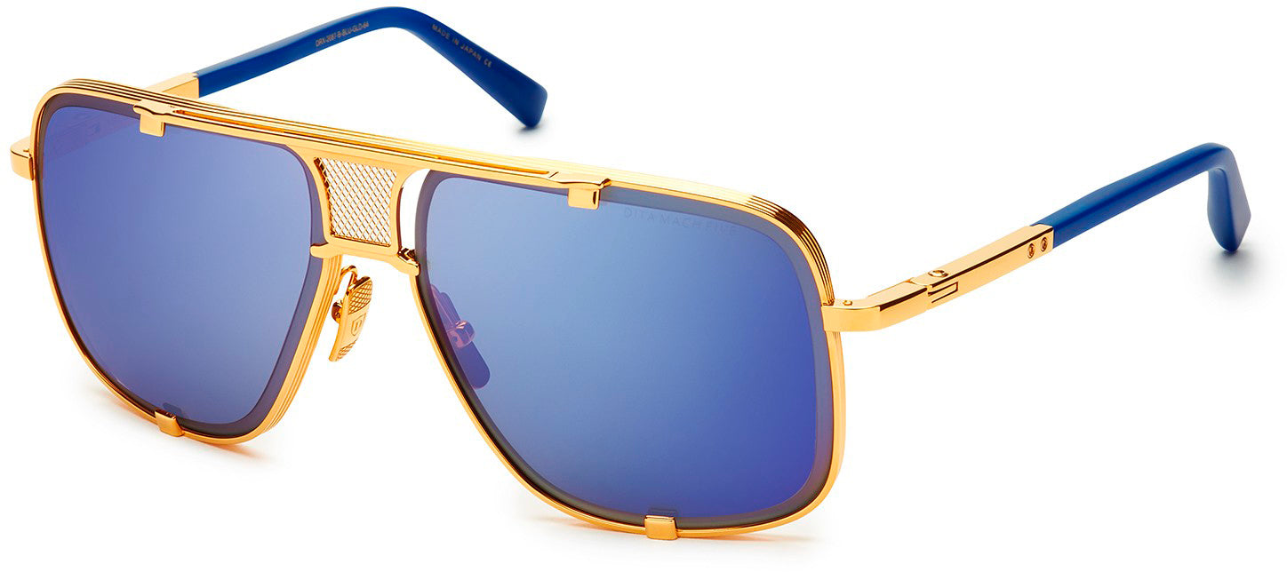 Color_Blue - Yellow Gold / Dark Grey - Matte Blue - AR( DRX-2087-B-BLU-GLD-64 )