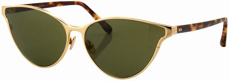 Color_Yellow Gold & Tshell Cateye Sunglass (LFL162C5SUN)