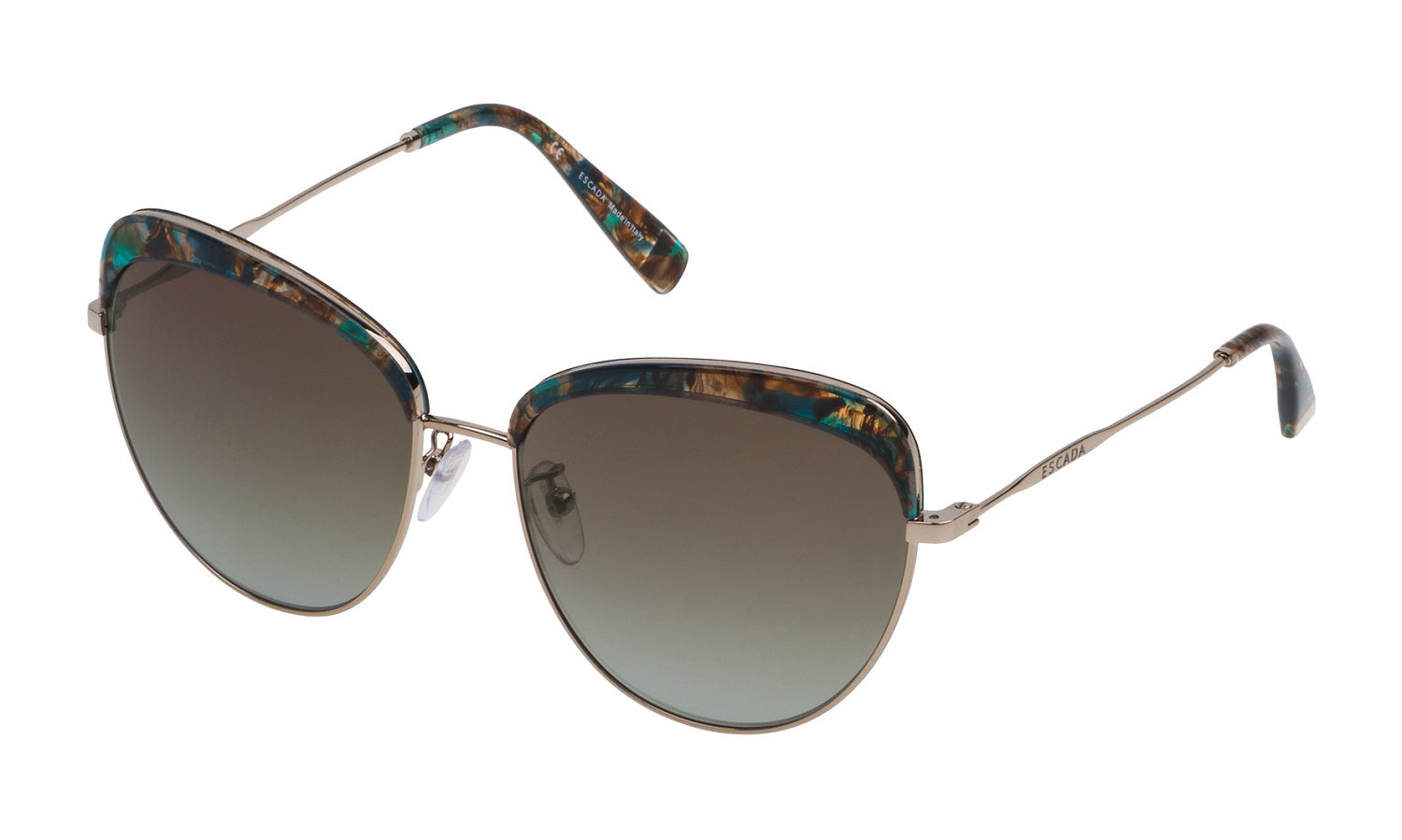 Color_08FF - Shiny Gray Gold - Brown Gradient Green