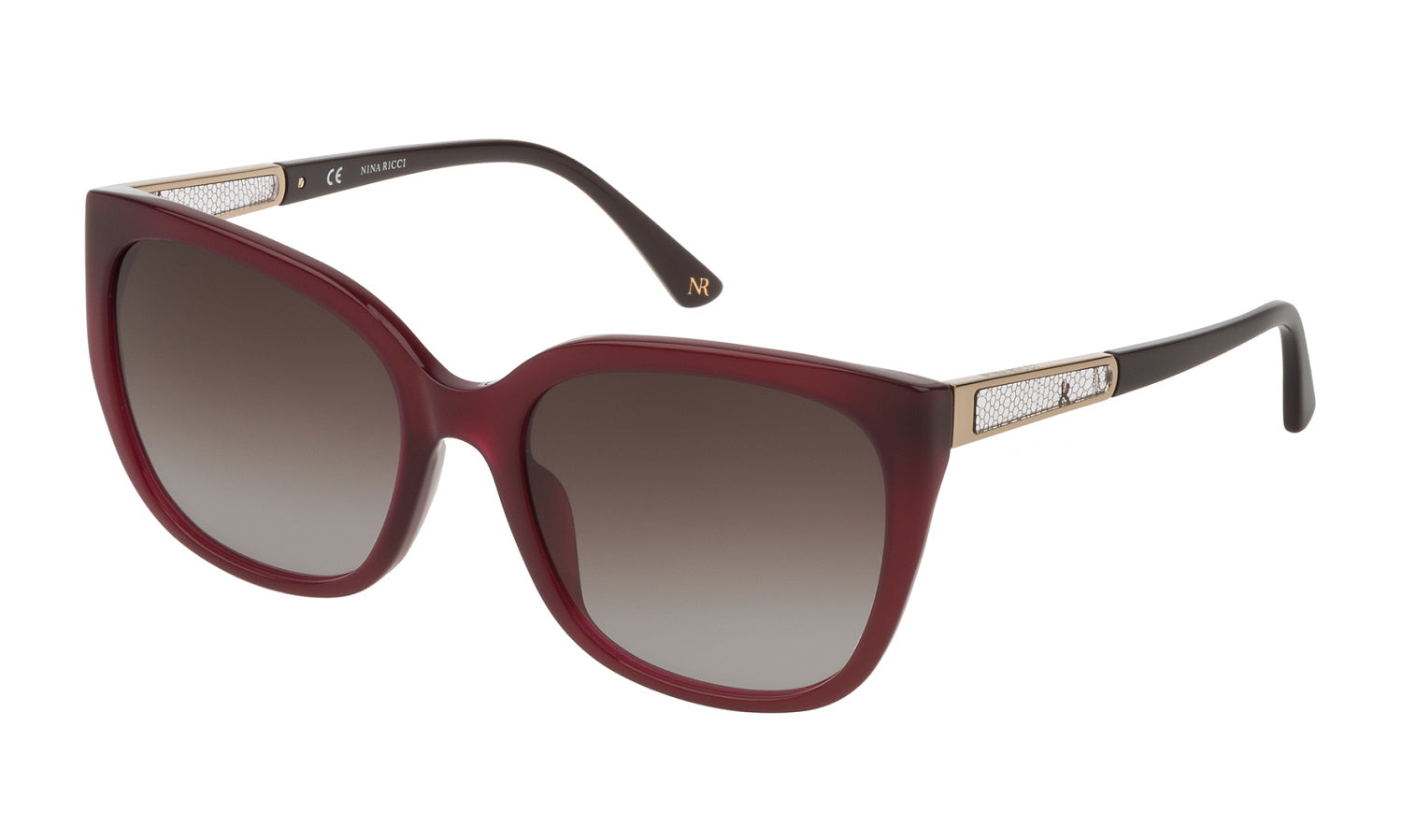 Color_099N - Shiny Opaline Burgundy - Brown Gradient