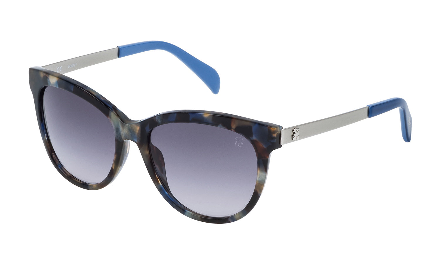 Color_06DQ - Blue / Shiny Havana - Smoke Gradient